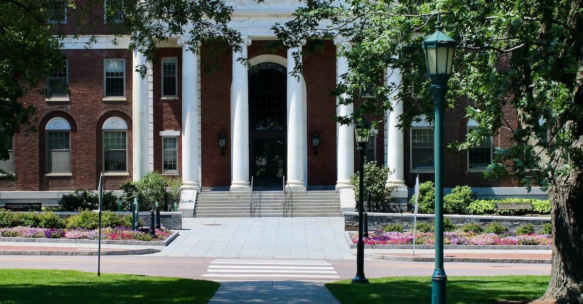 Front of a college building