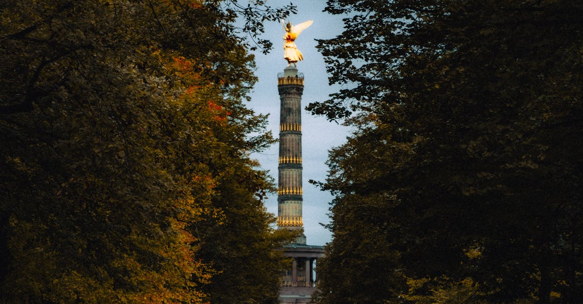 Victory column in Tiergarten in Berlin Mitte