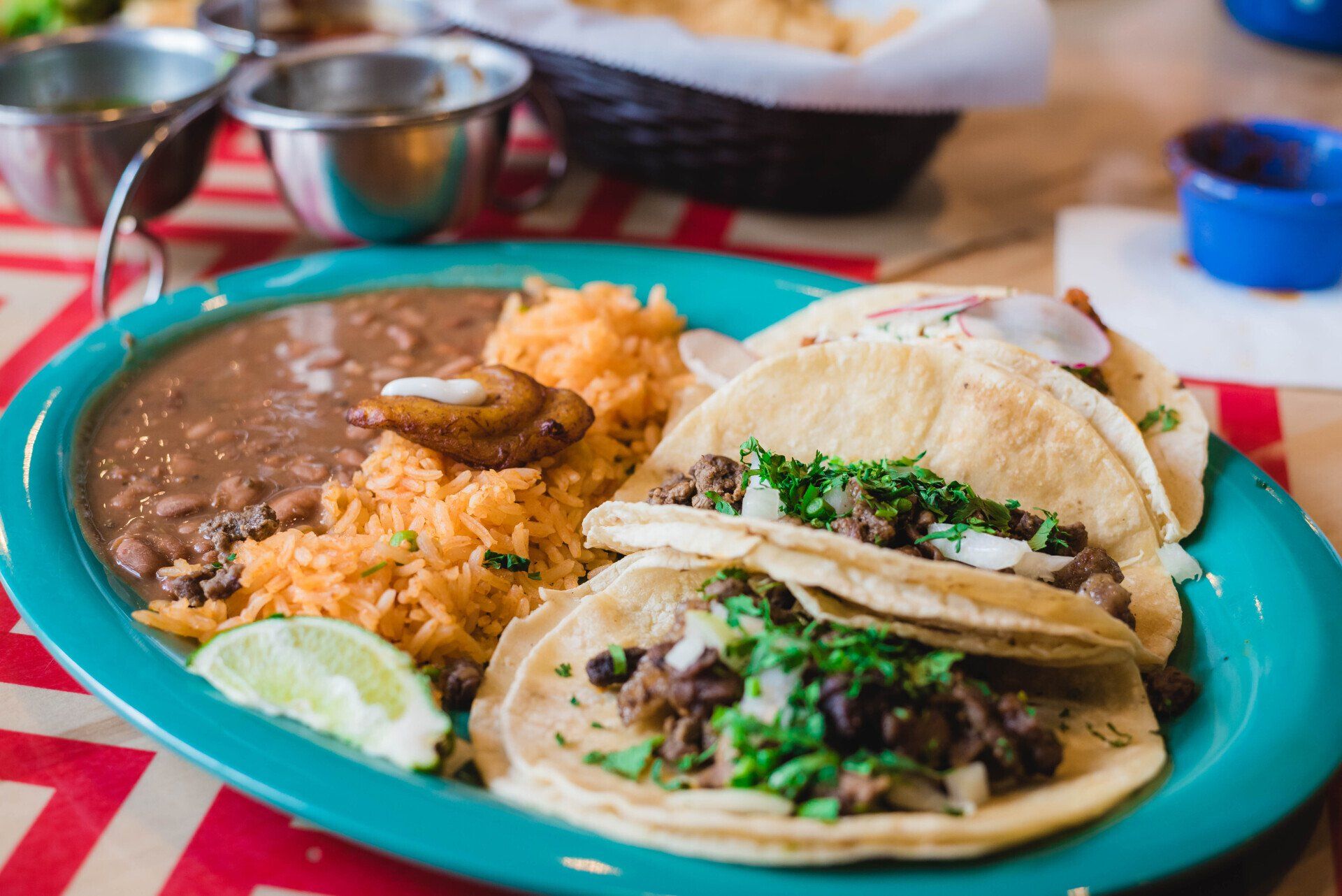 plate of mexican food