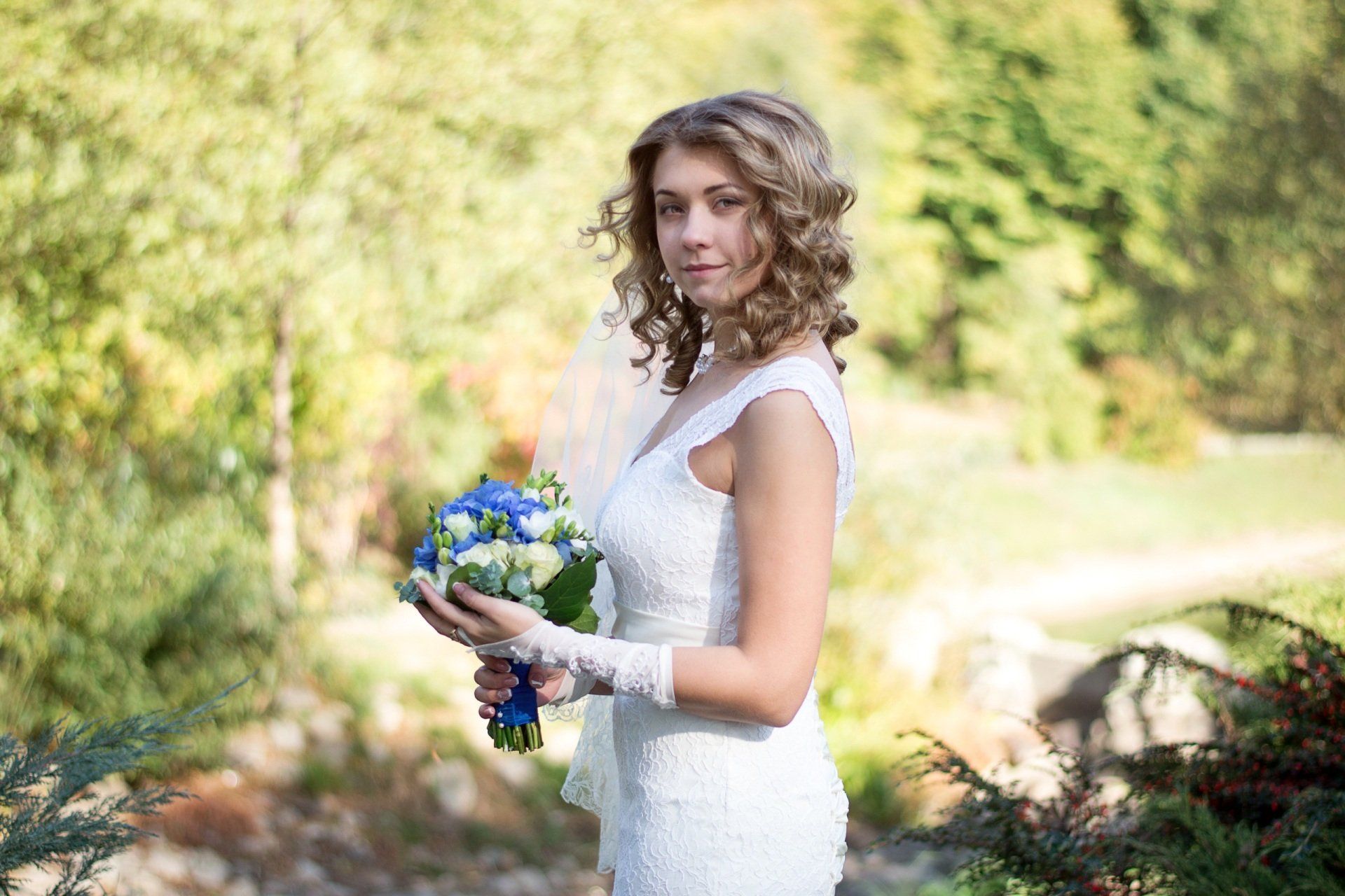 happy bride