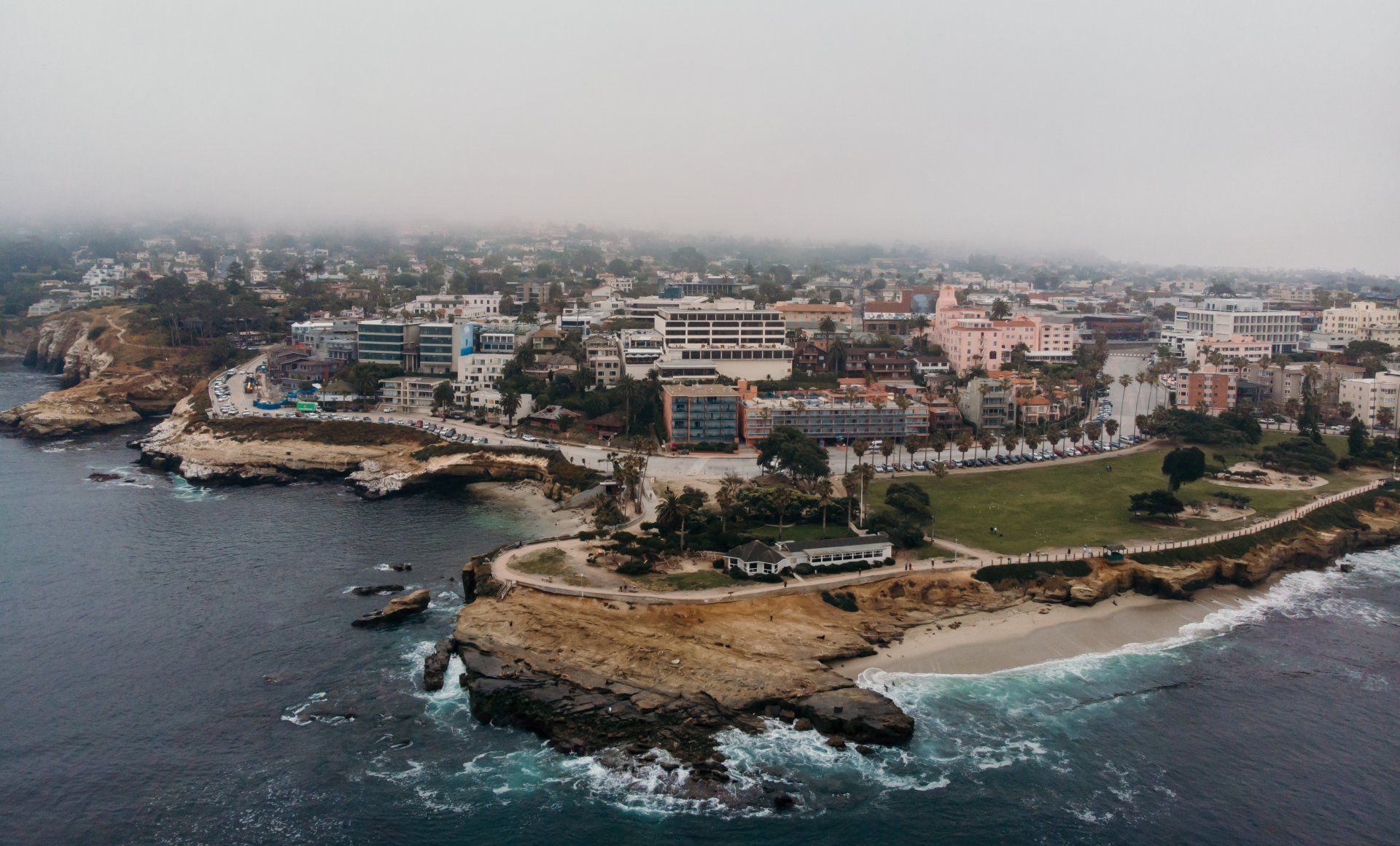 Misty photo of San Diego