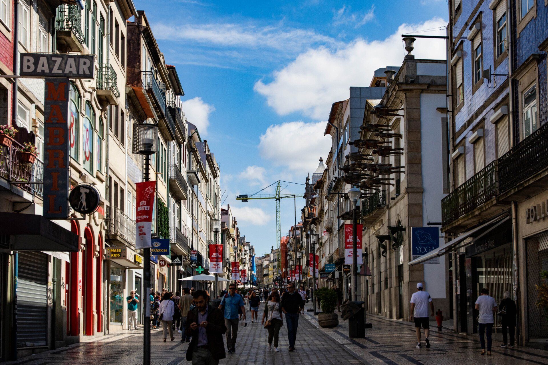 Rua de Santa Catarina, a street in Porto, Portugal.