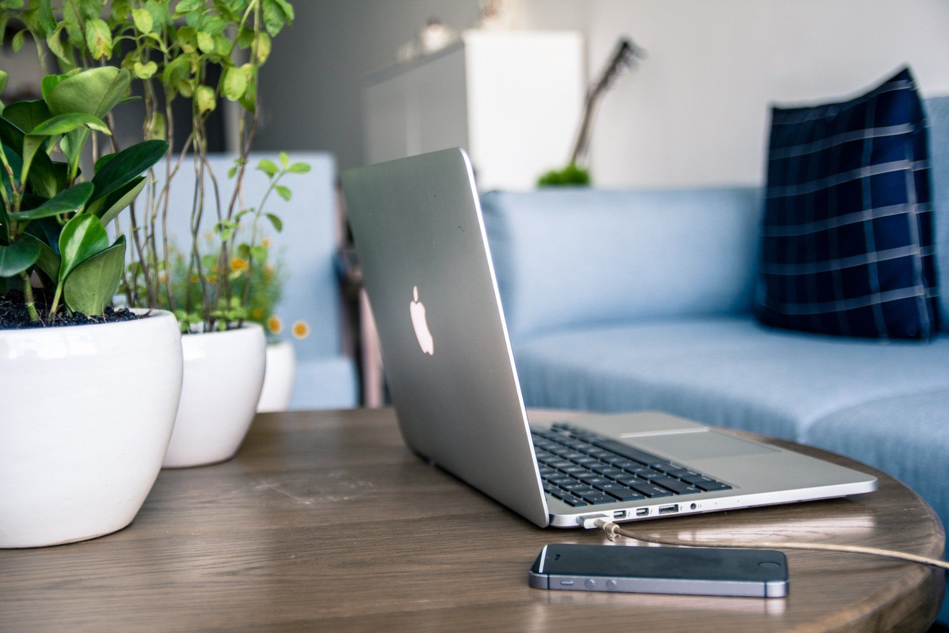 computer on desk
