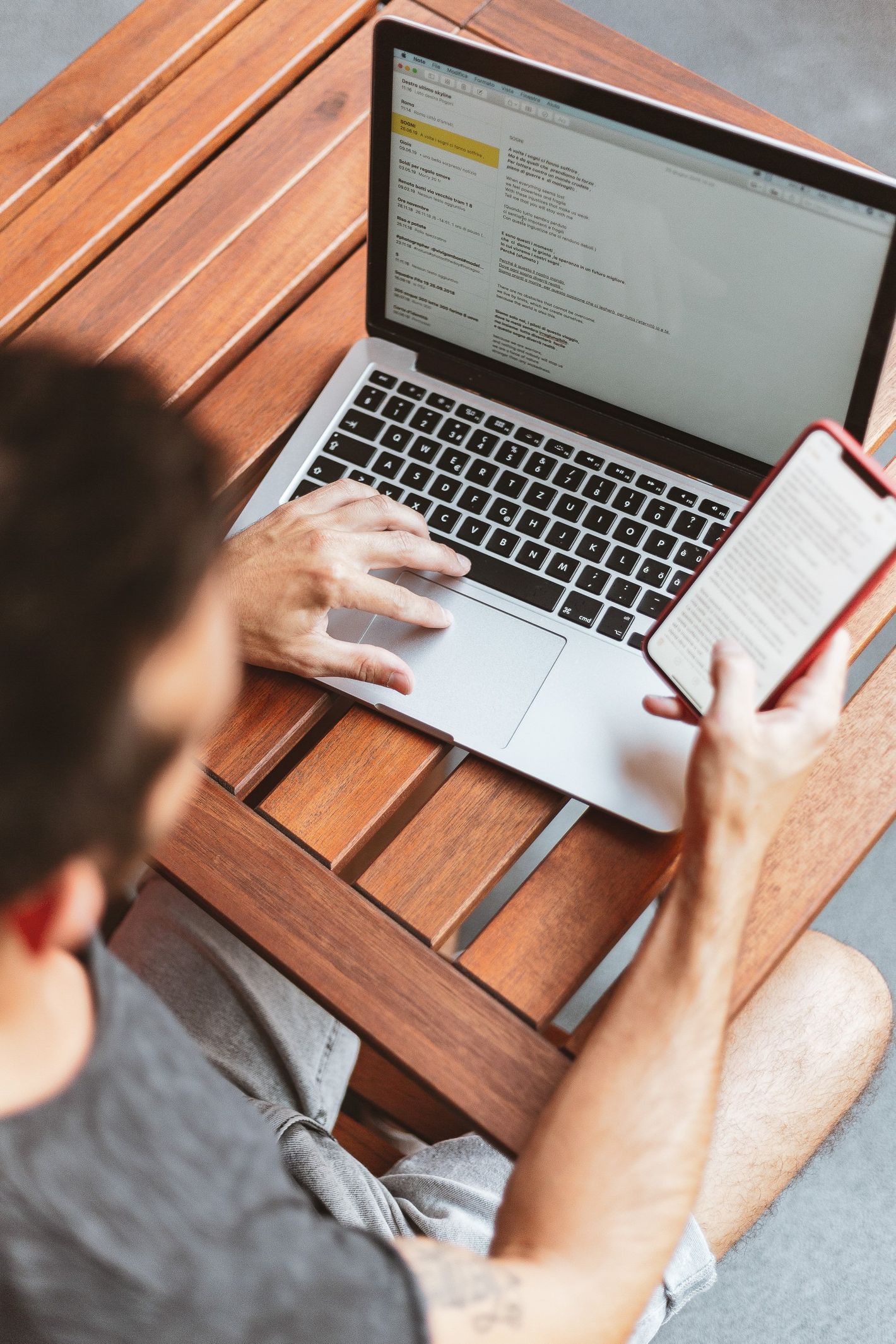 Image of a laptop and a phone