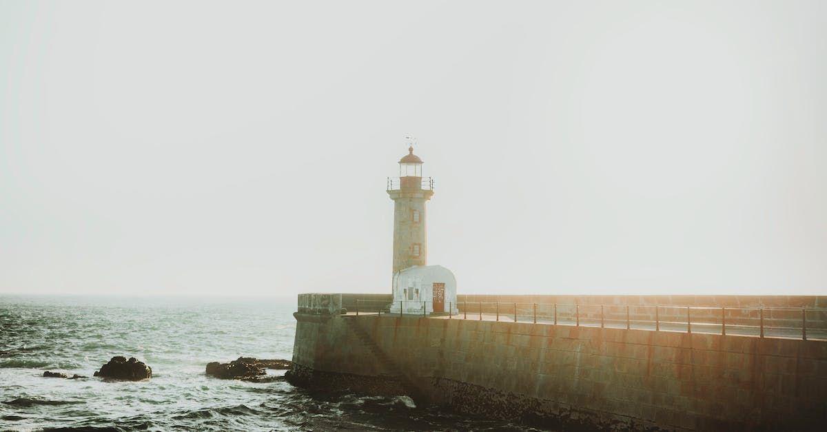 Farolim de Felgueiras, a lighthouse in Porto, Portugal.