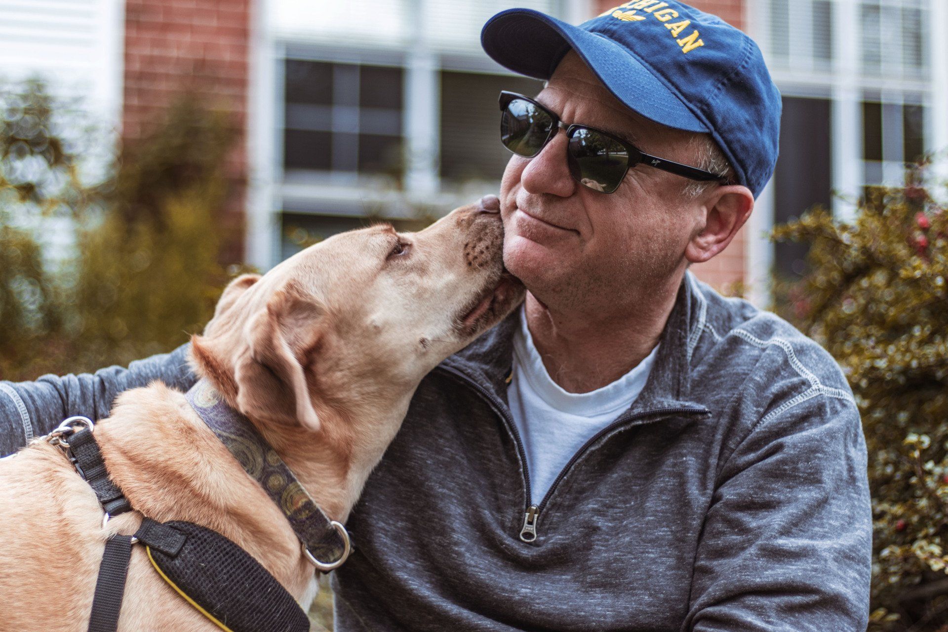 Man With His Dog