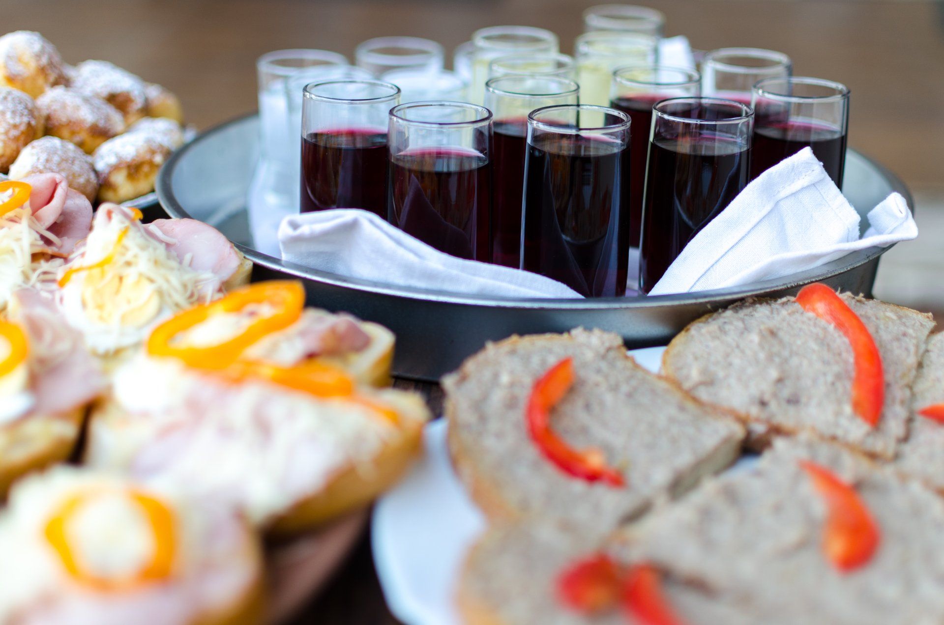 Catering options at CrystalView Event Center