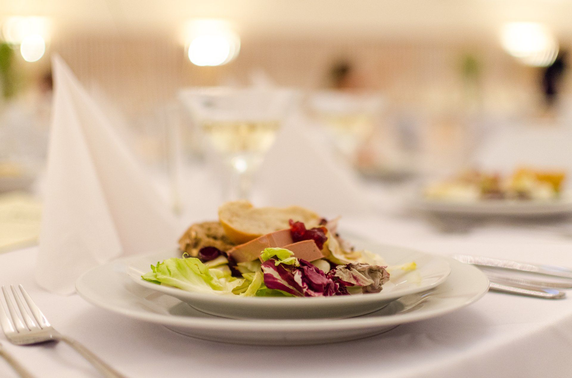 Wedding meal starter course