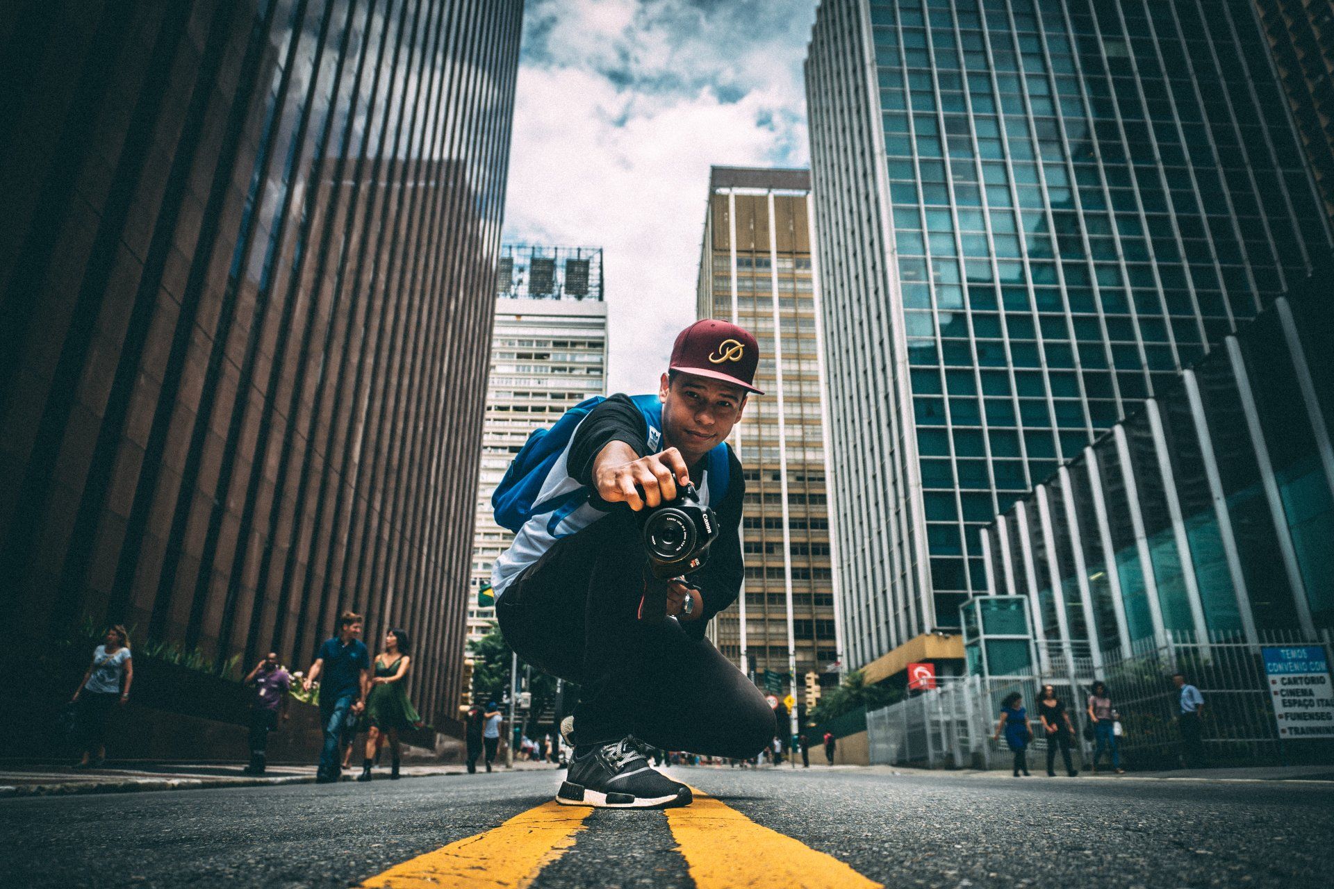 urban photographer on the street