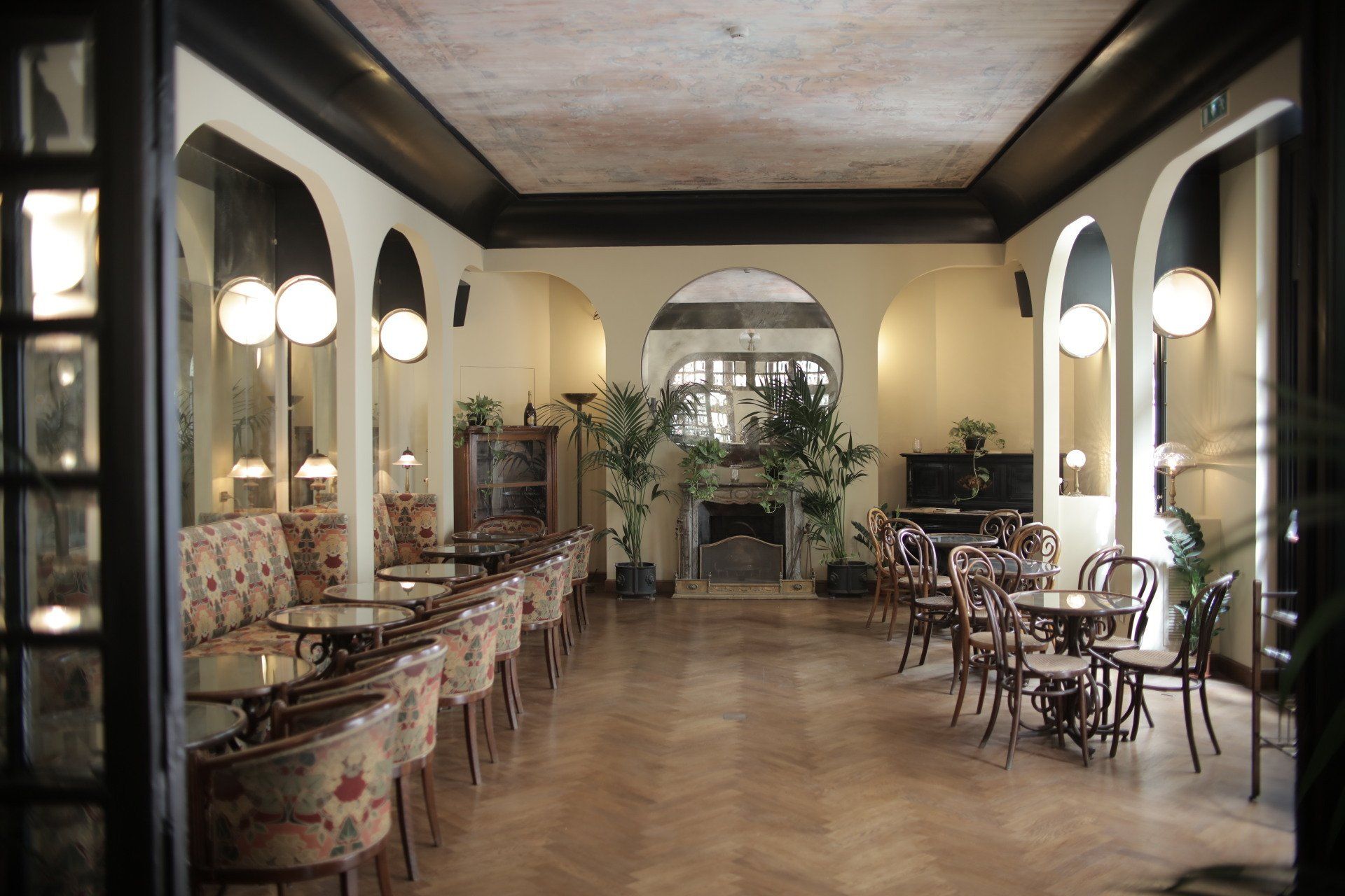 tables at an elegant restaurant