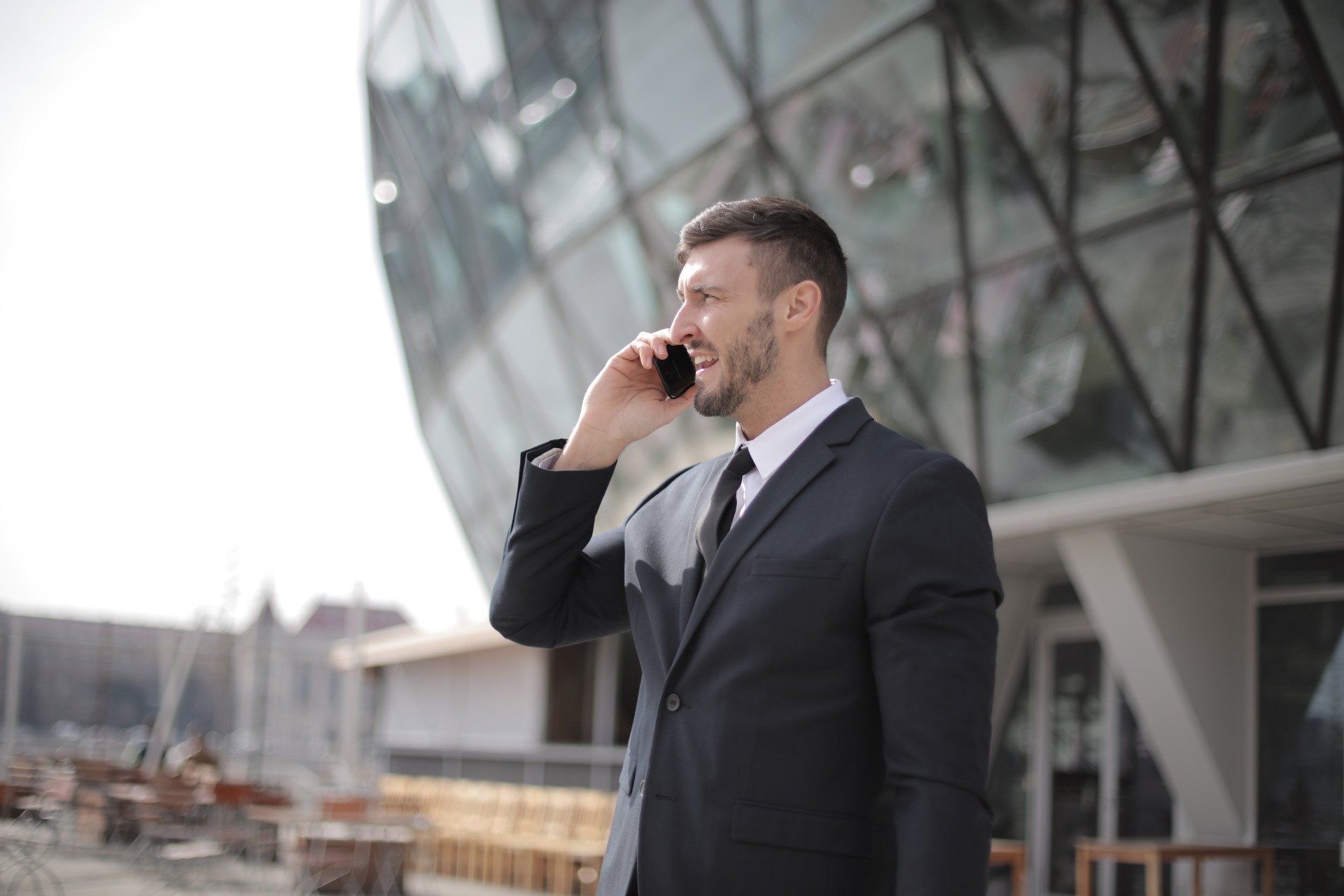 Young man talking on mobile