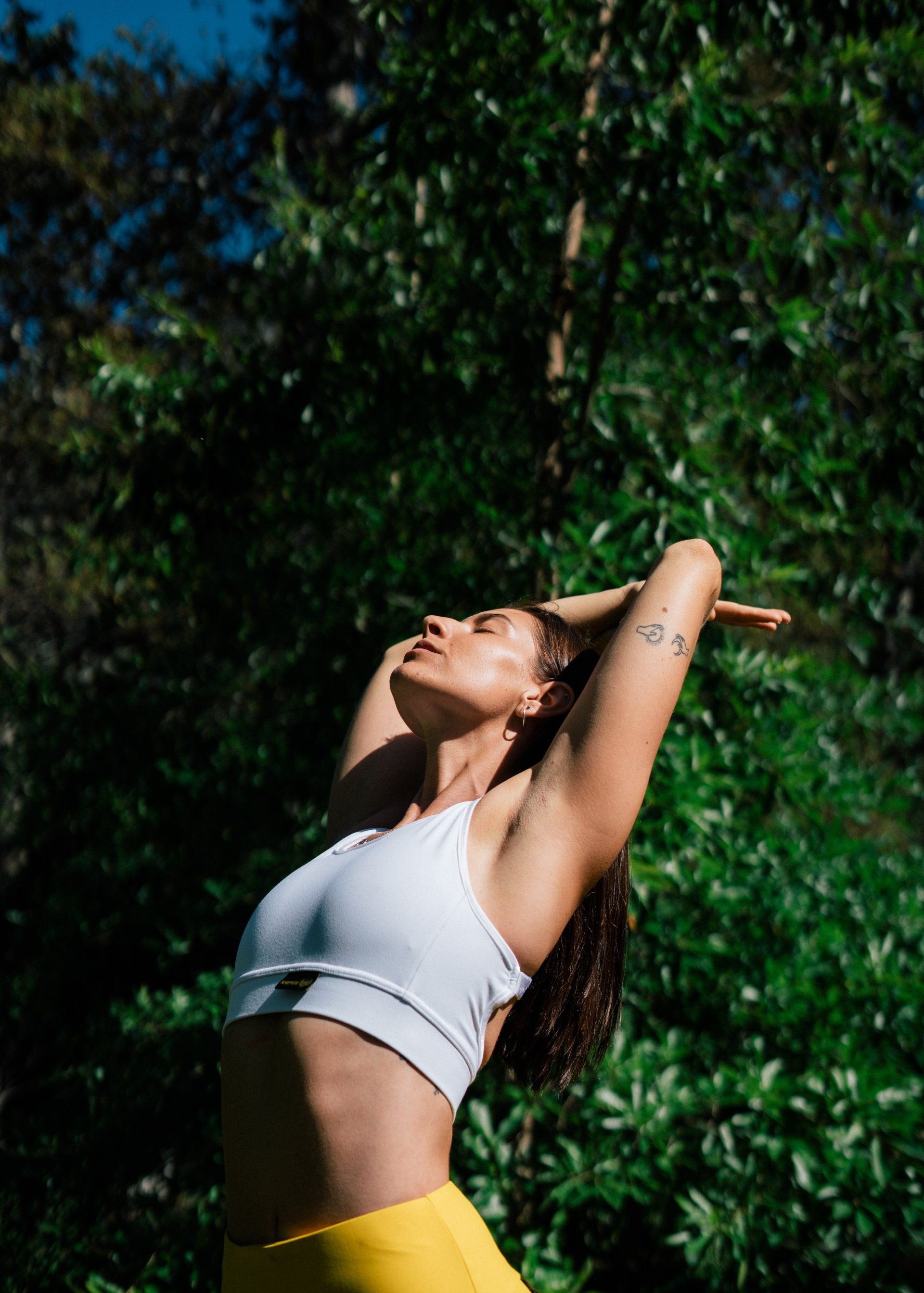 stretching