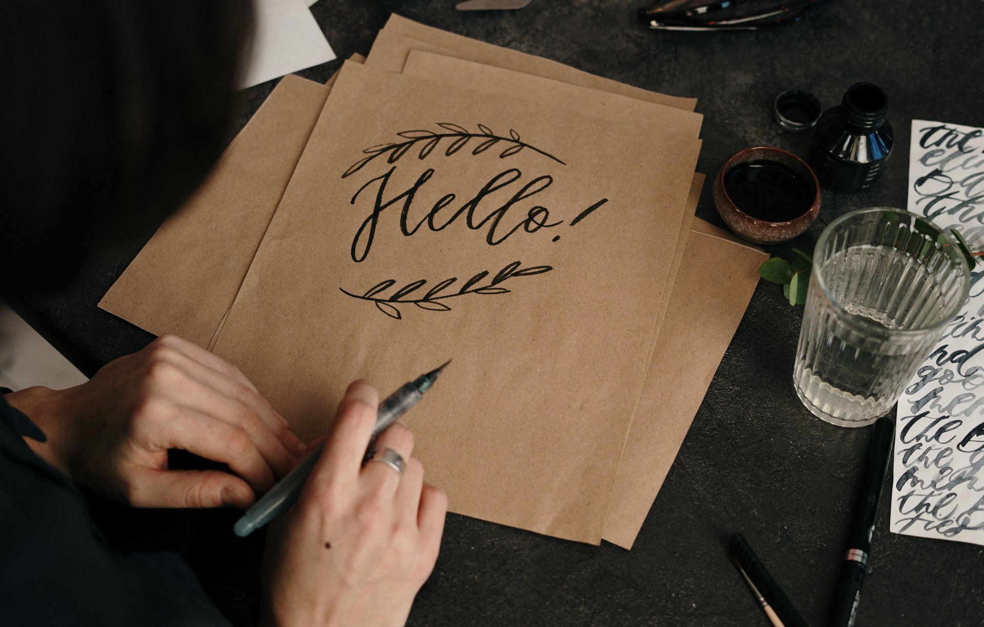 Person writing 