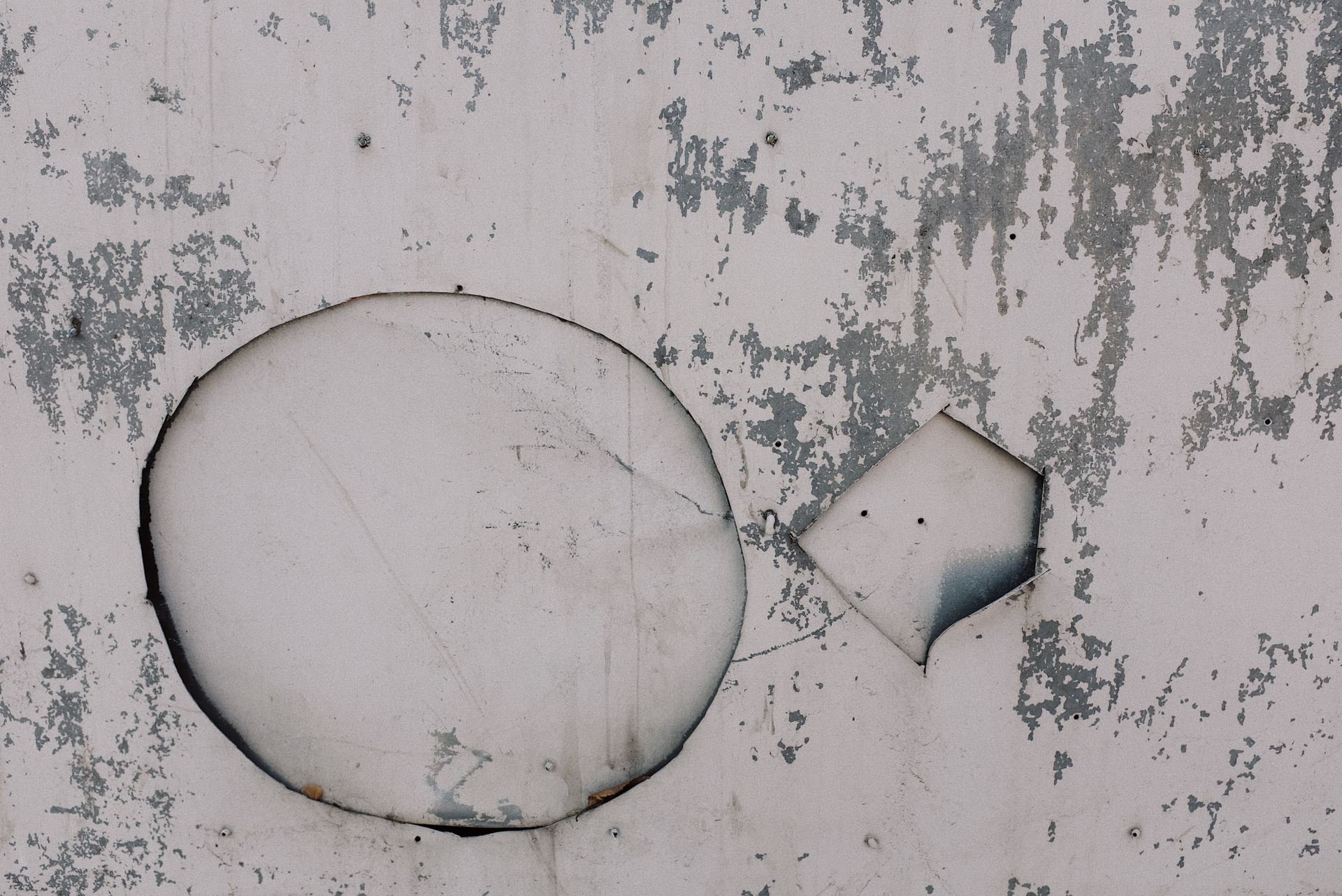 a damaged wall