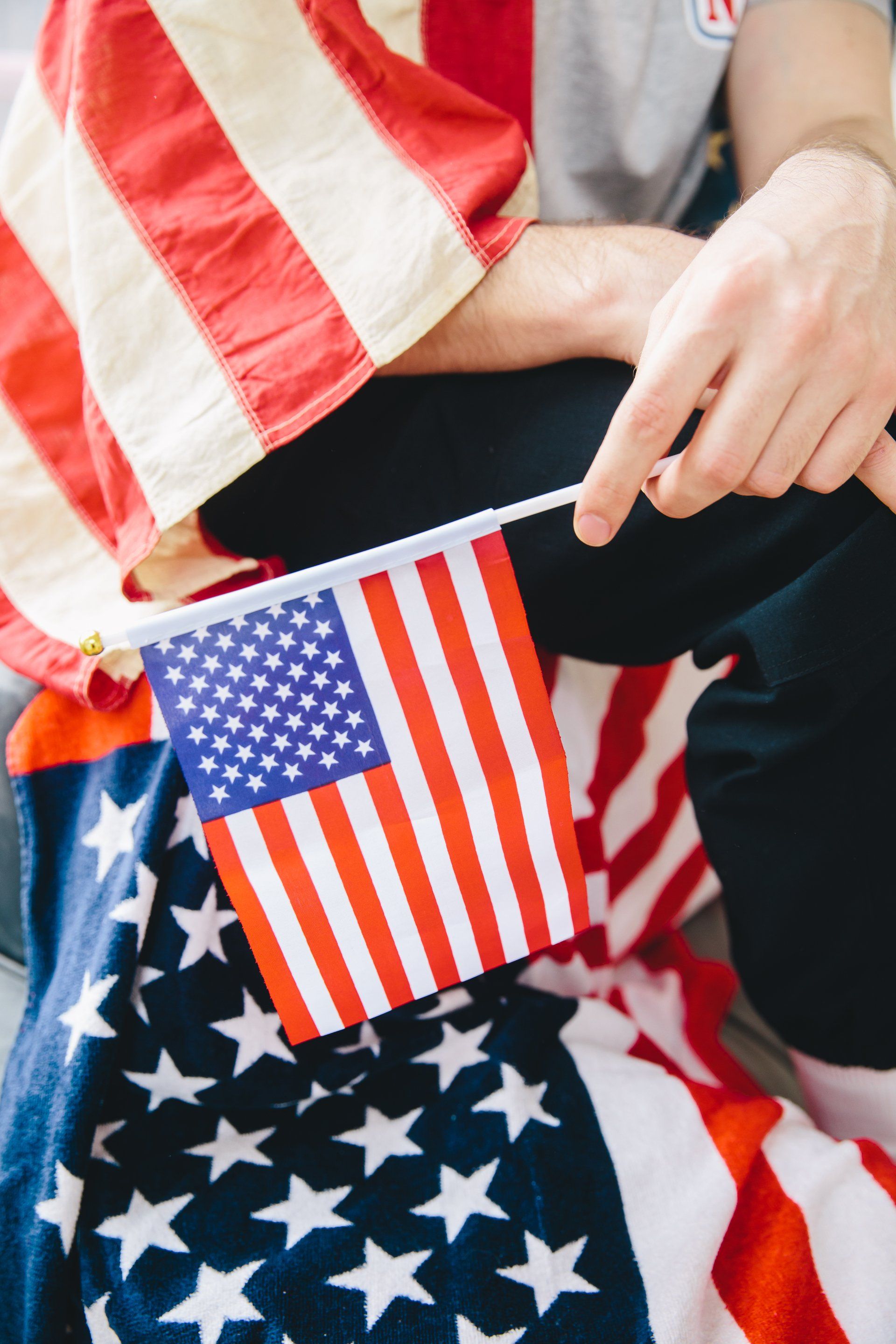 4th of July flags