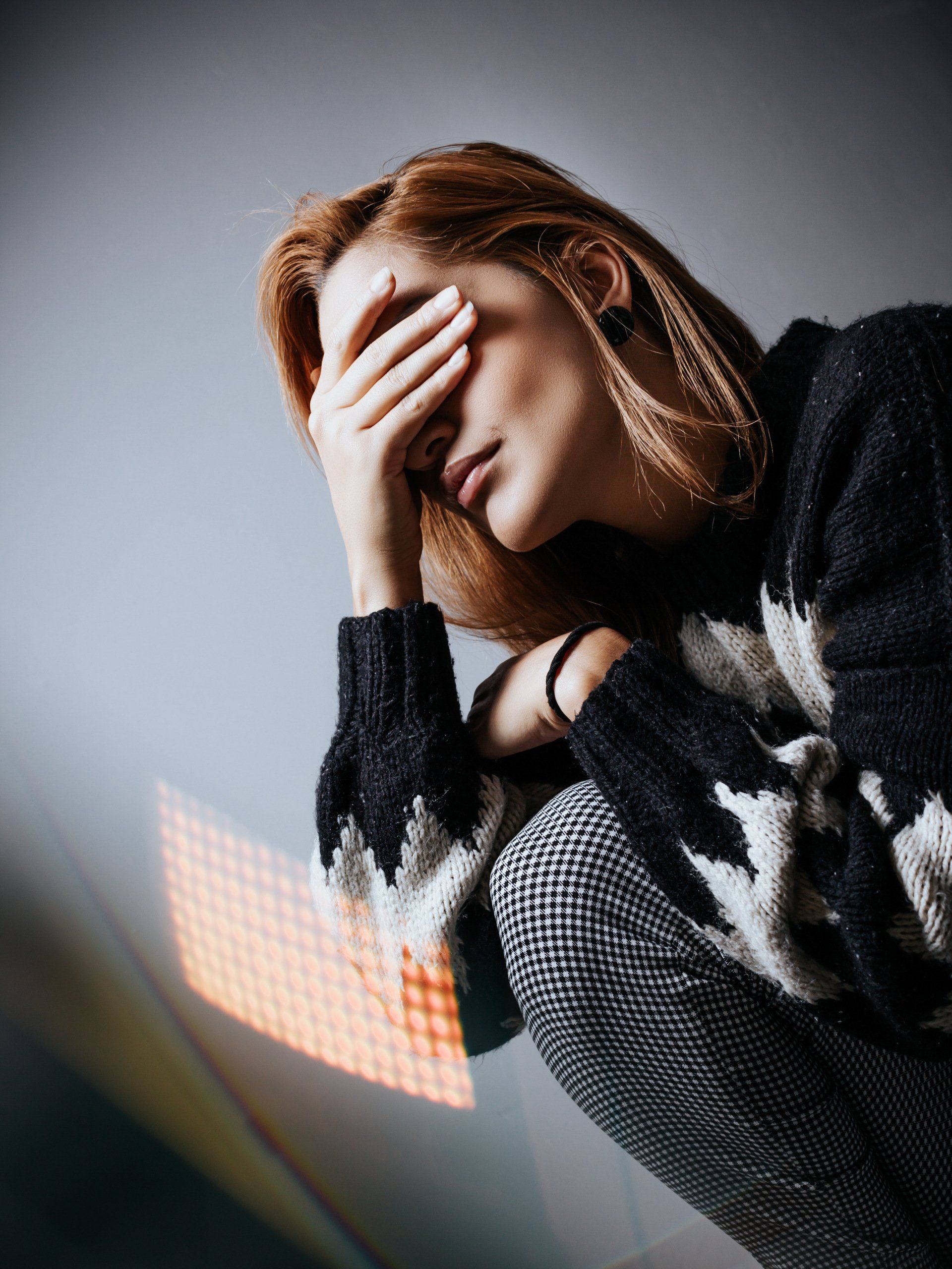 a distress person