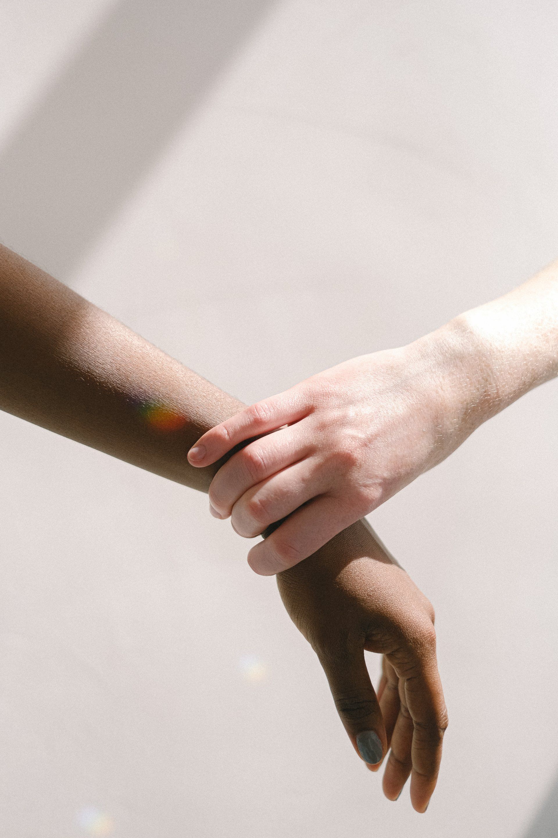 A persone helping hold another