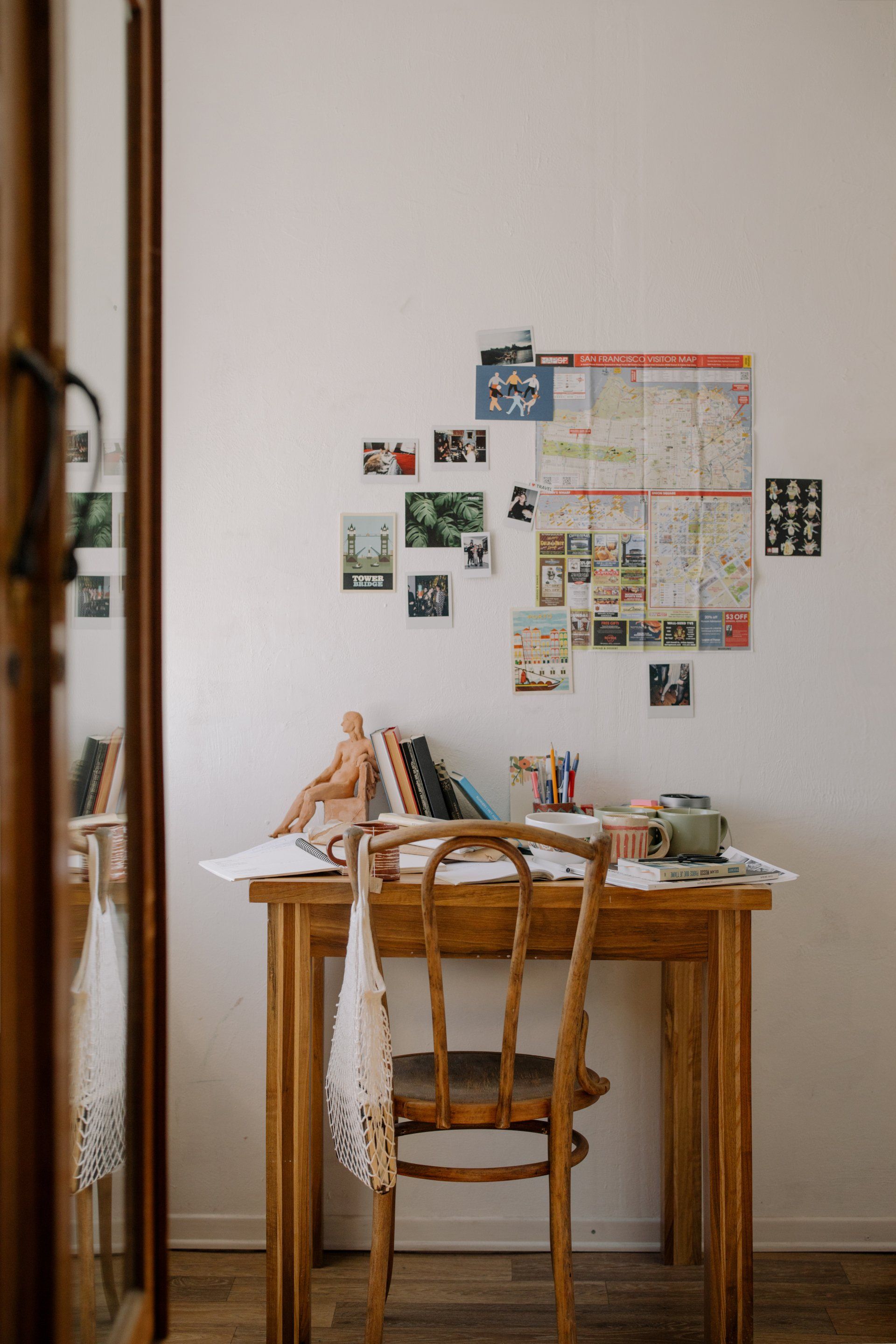 desk and chair