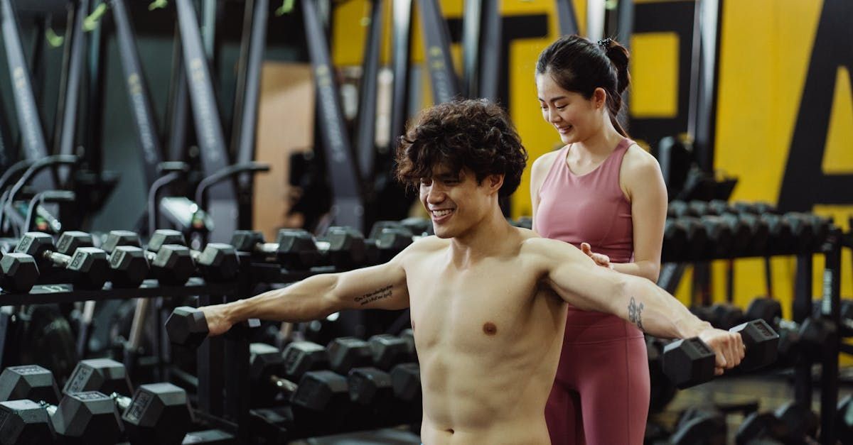 Young athlete working out