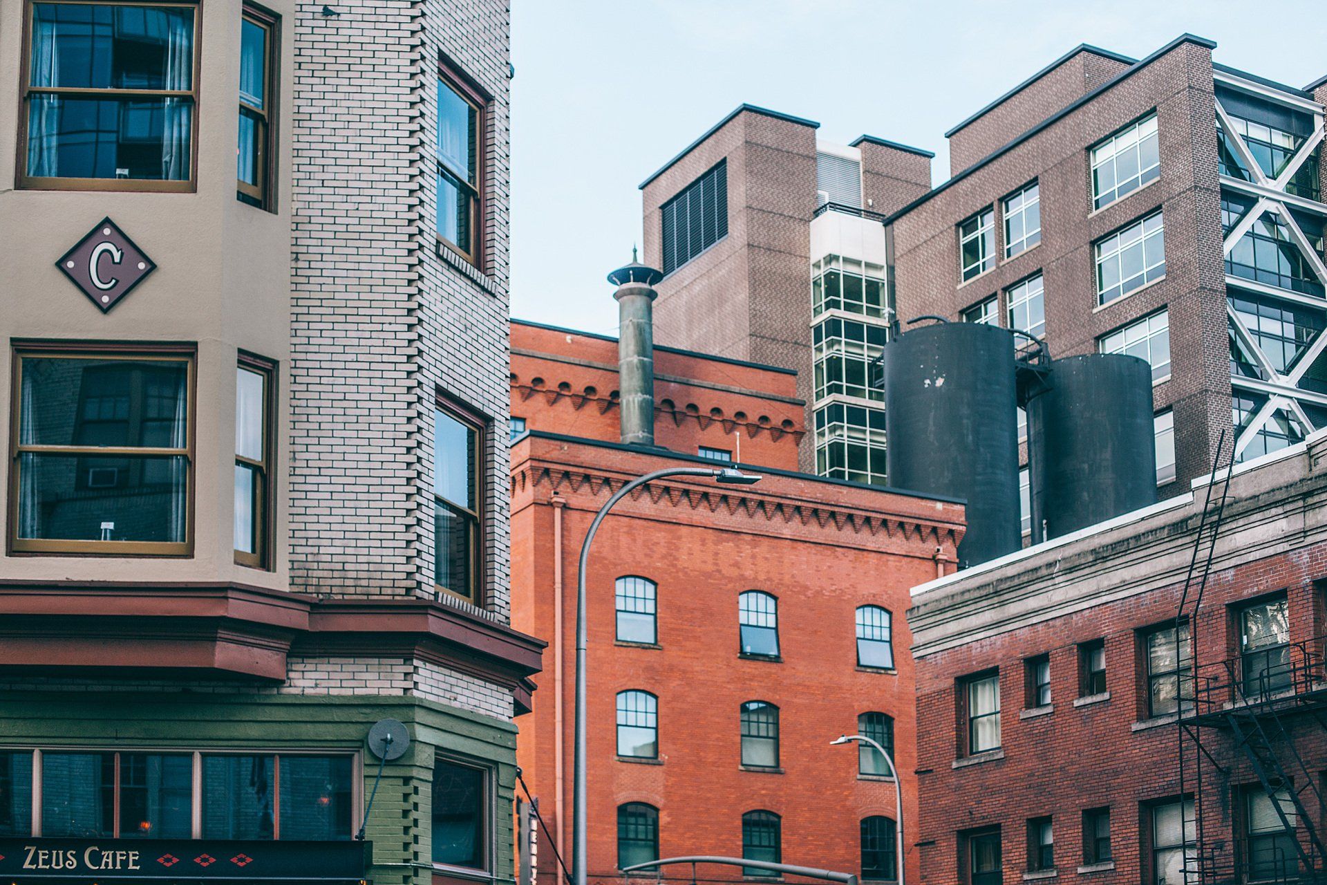 buildings with flat roofing
