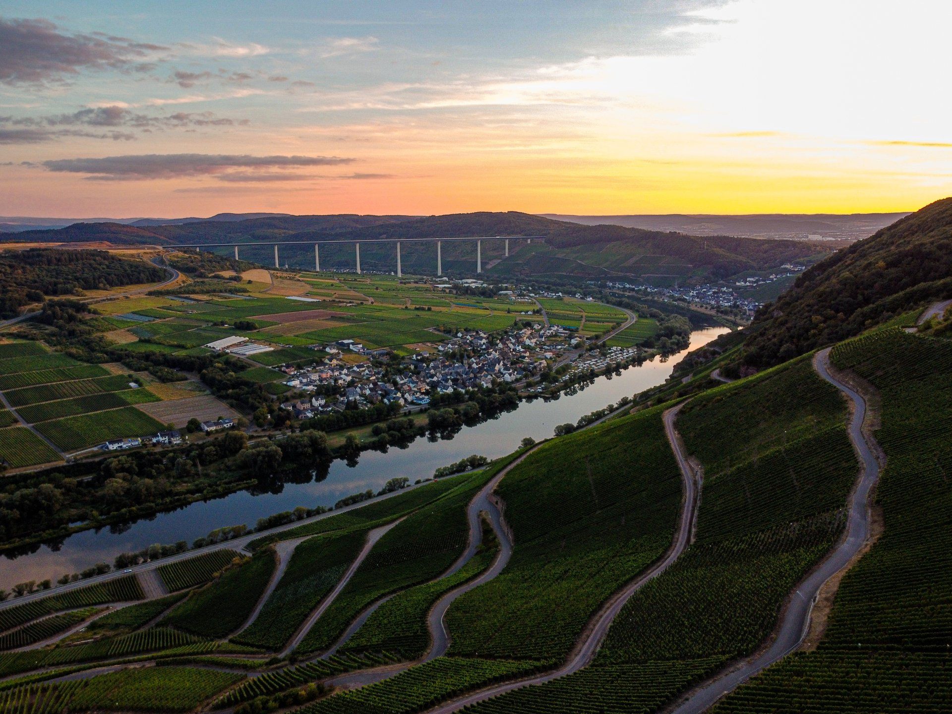 Blick auf den Ort Kröv