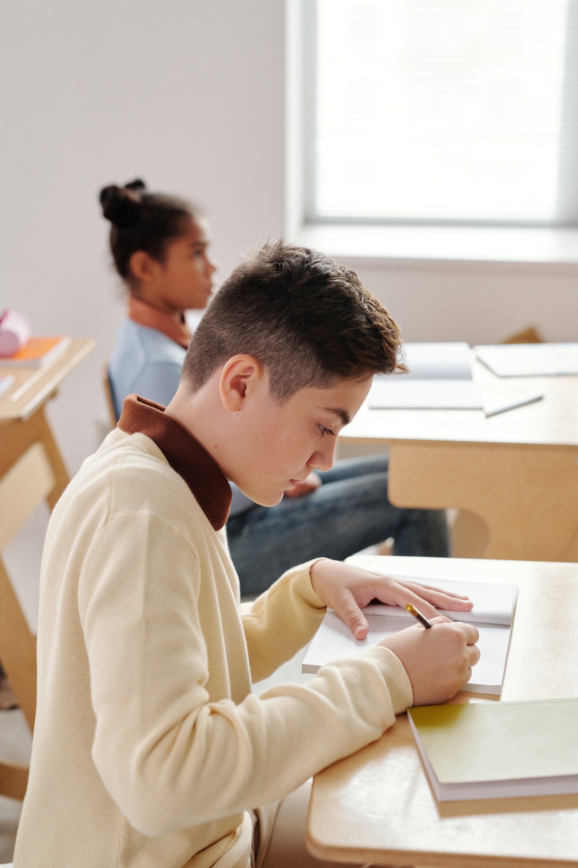 child at school