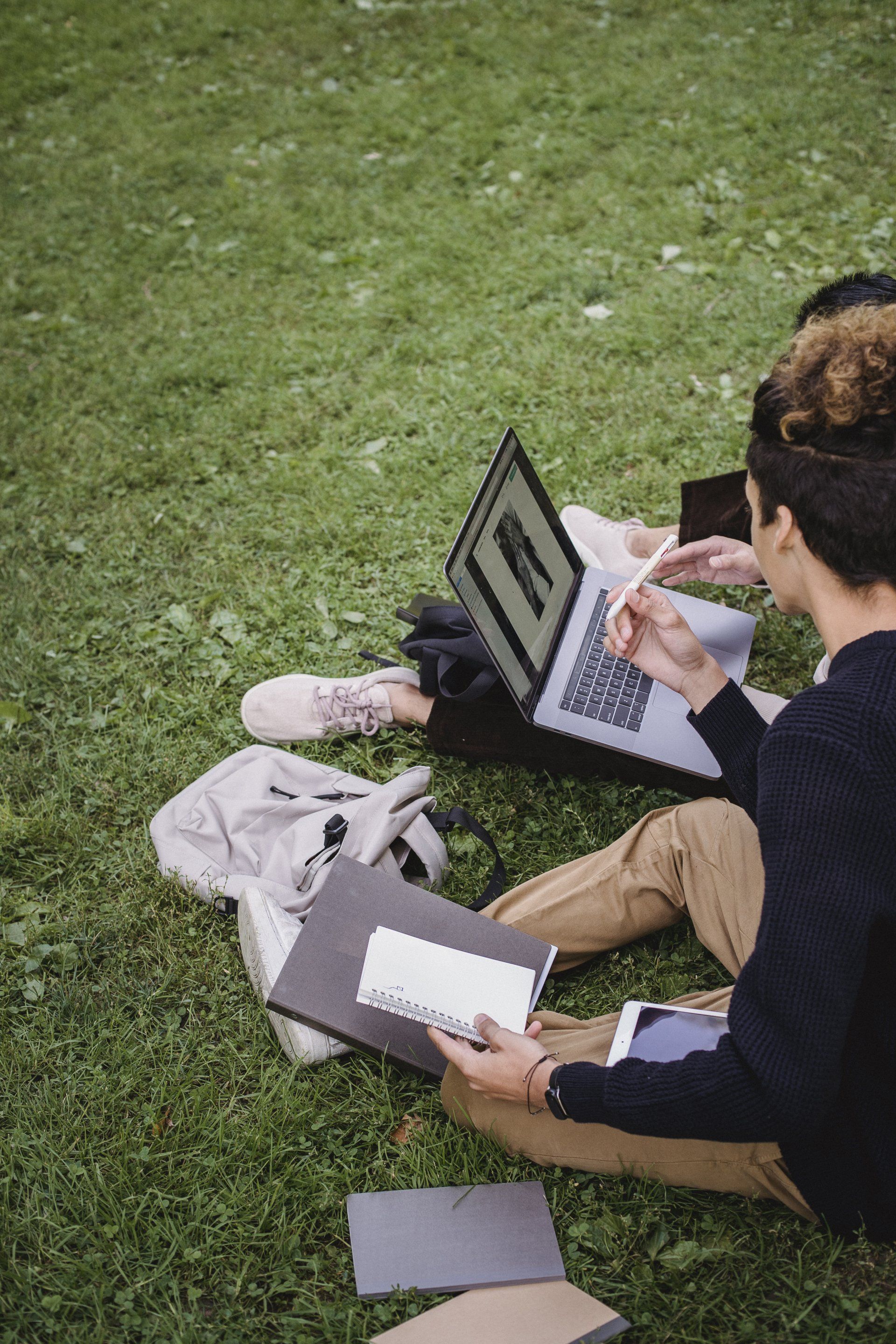 Students studying