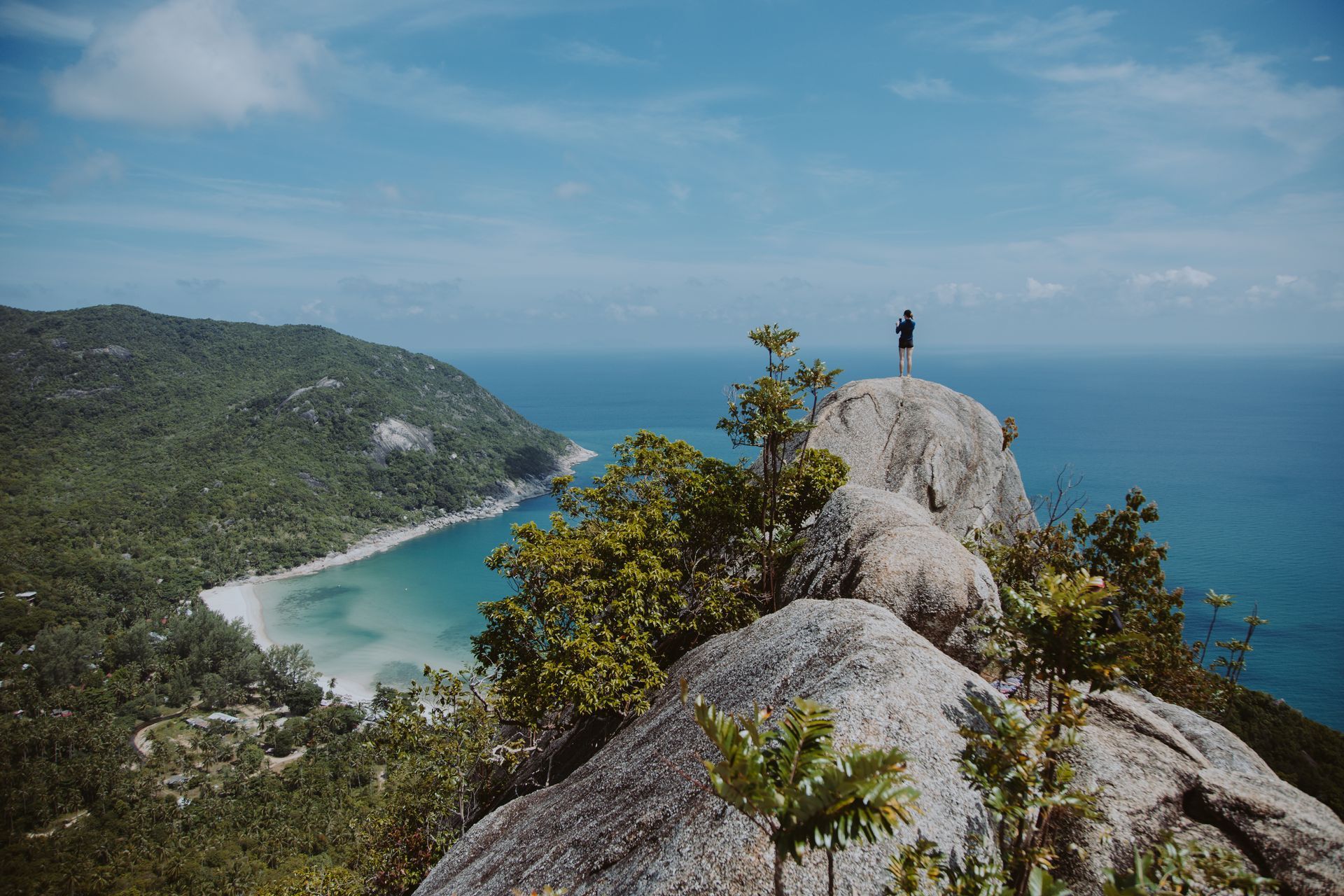 Bottle Beach Viewpoint, a scenic spot in Ko Pha-ngan, Thailand.