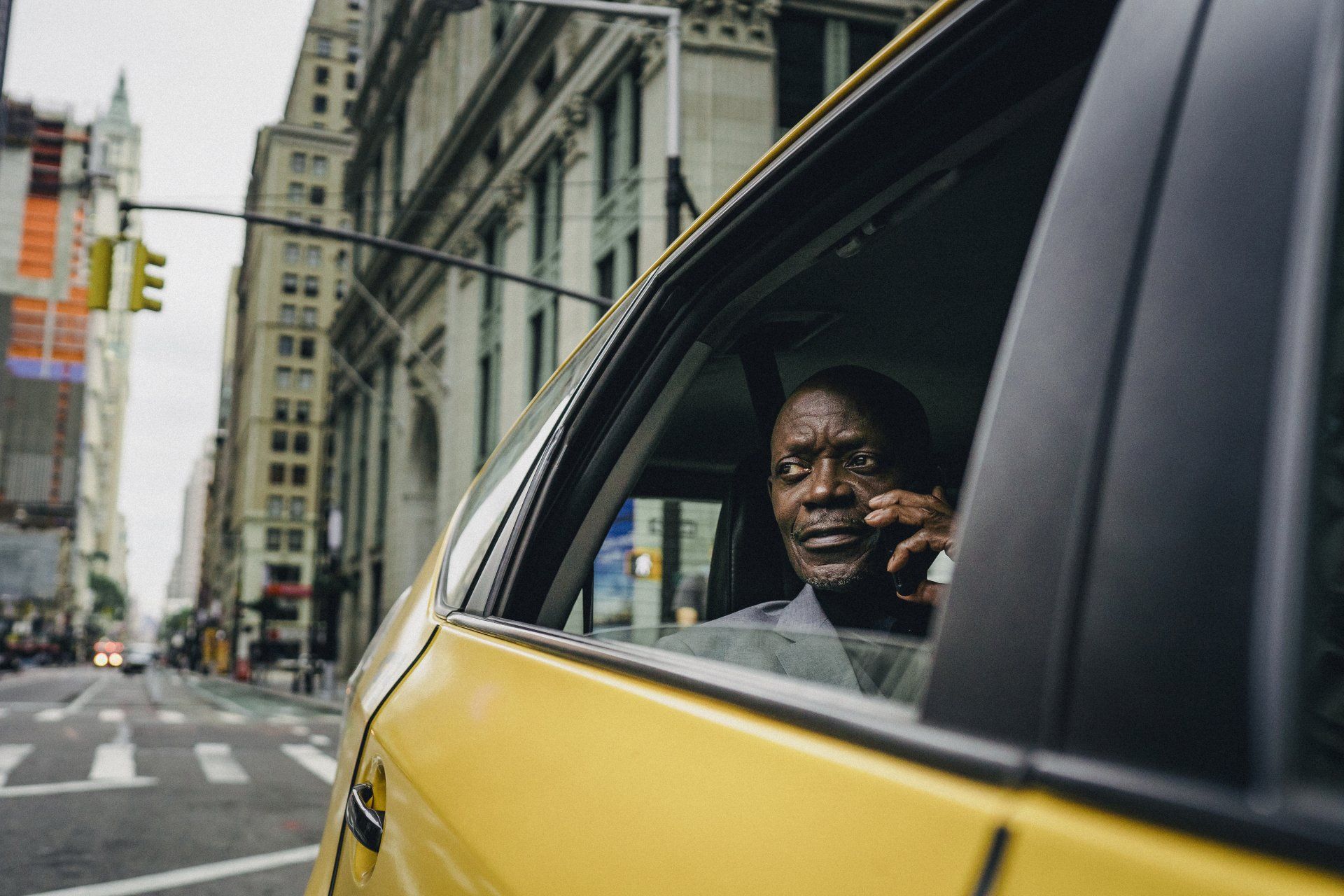 Man in car in Rochester