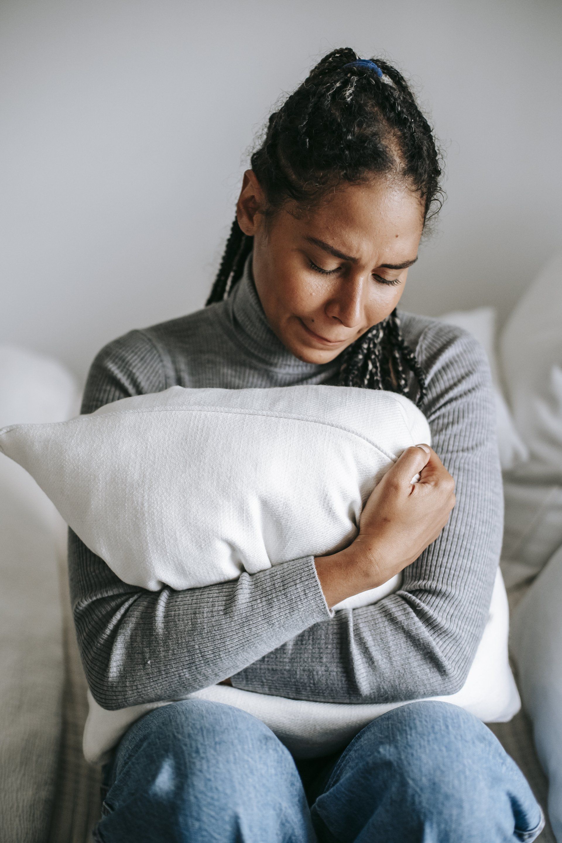 overwhelmed woman