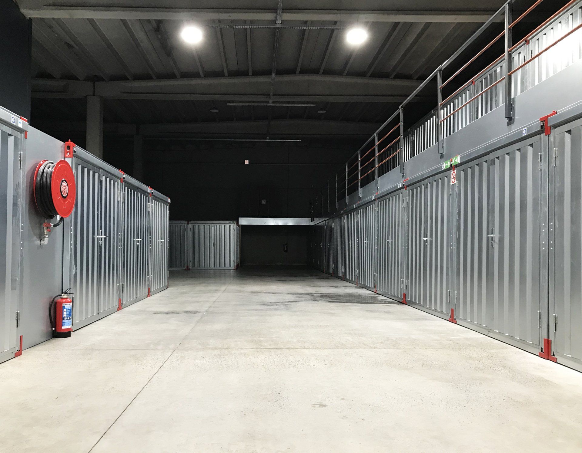 interior view of large warehouse