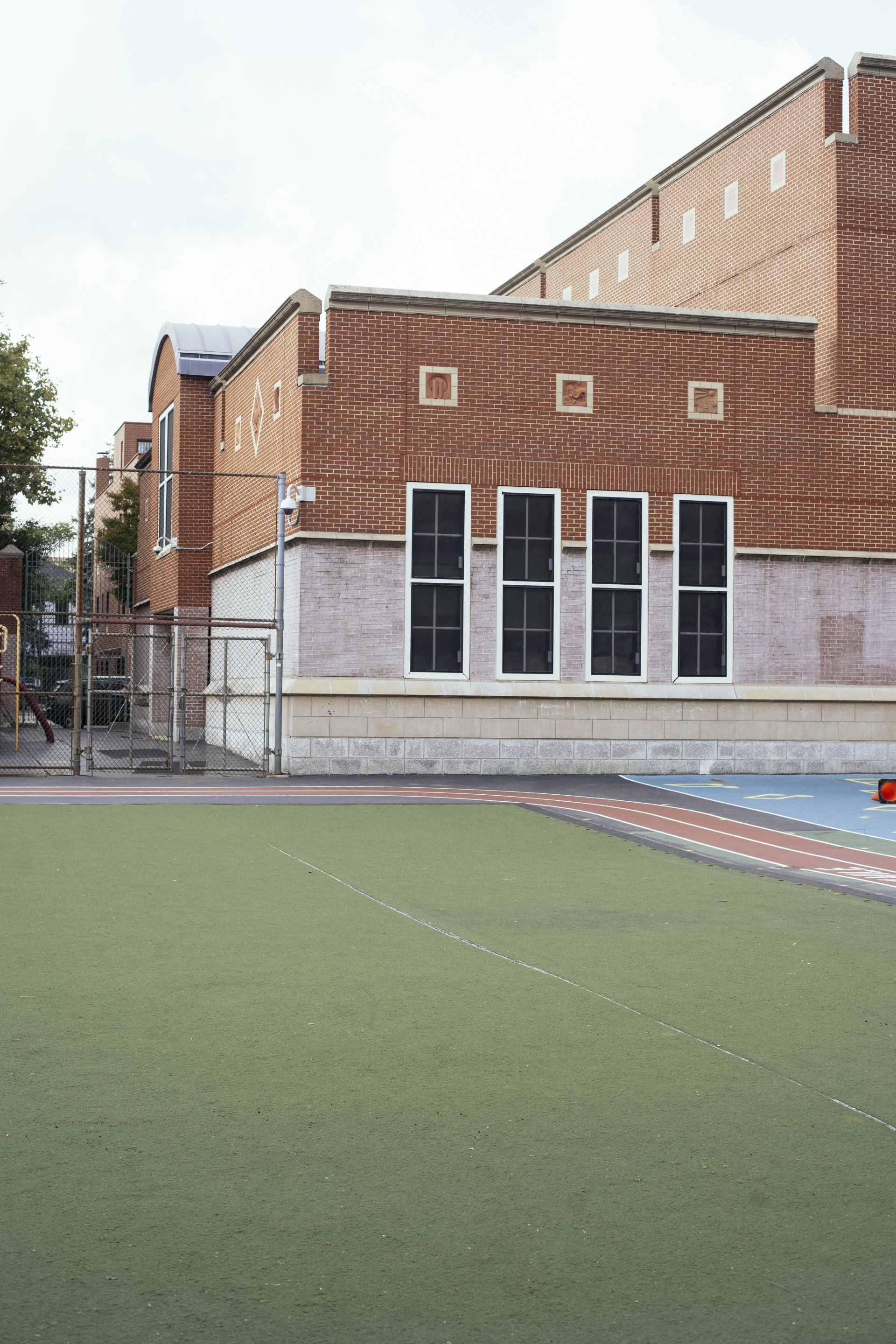 school yard pressure washing