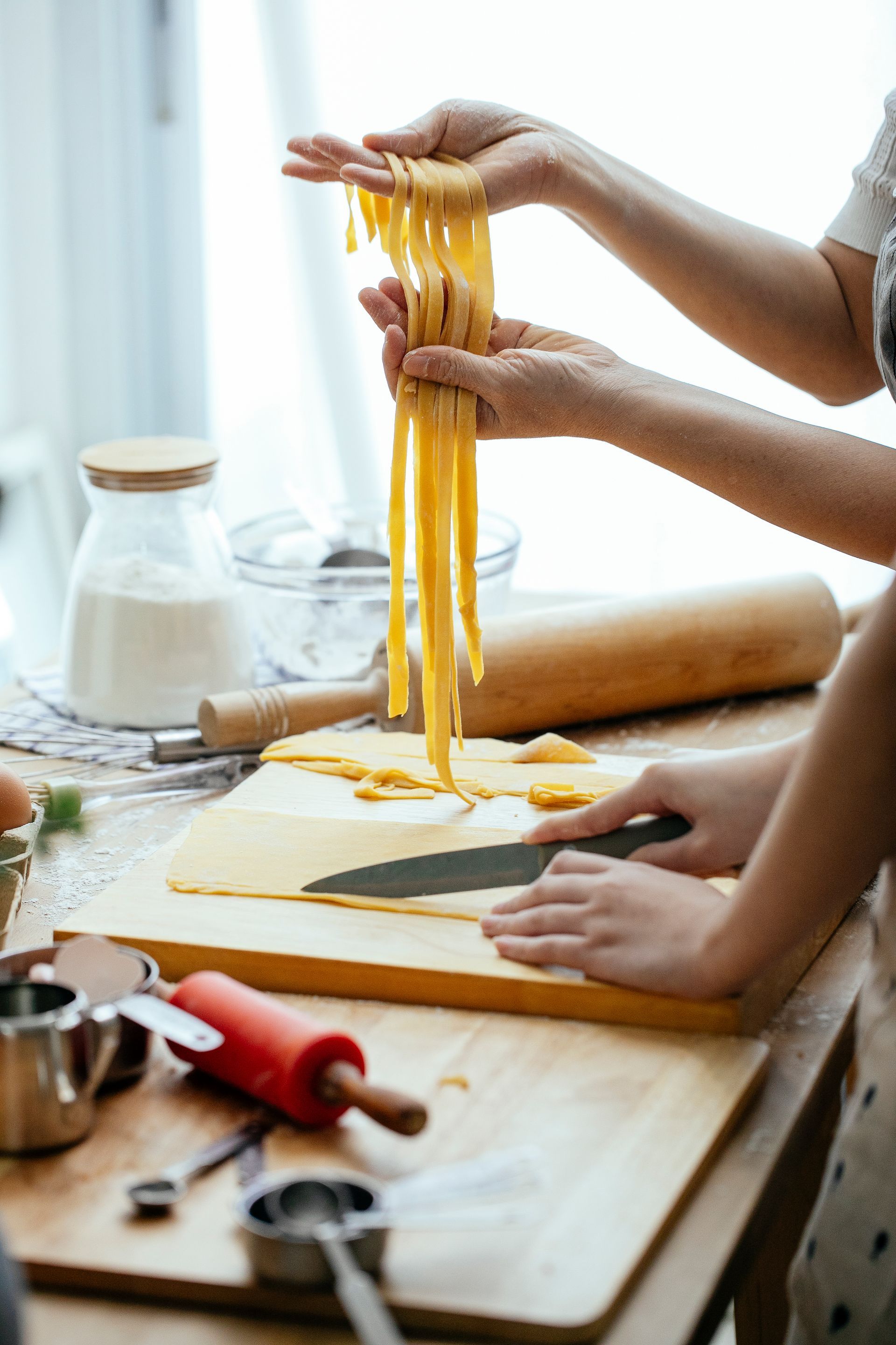 Pasta making cookery class