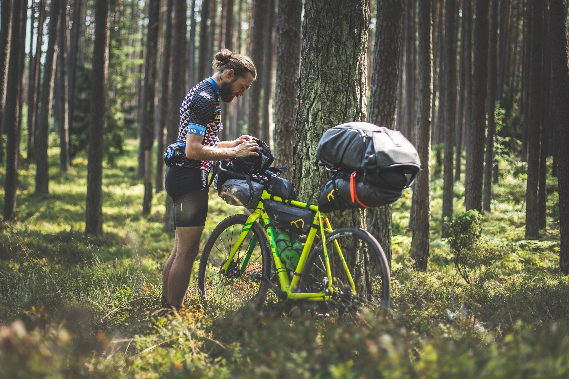 Tips for cycling alone out on the trails presented by Dynamic Cycling Adventures.