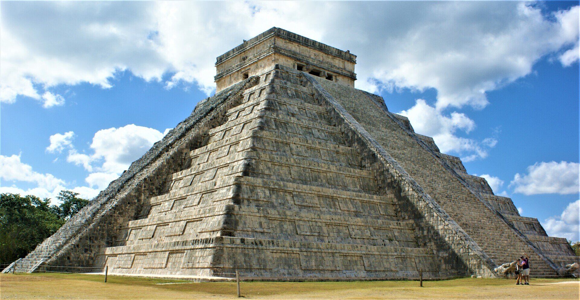 chichen itza and clouds