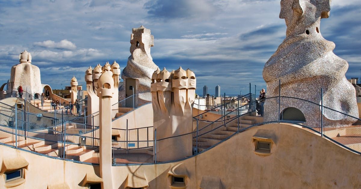A building with a lot of chimneys on top of it