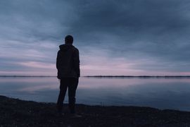 man's silhouette