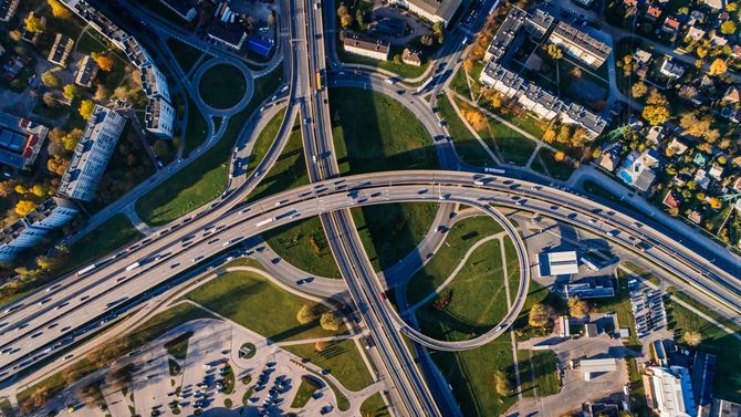 modern roads