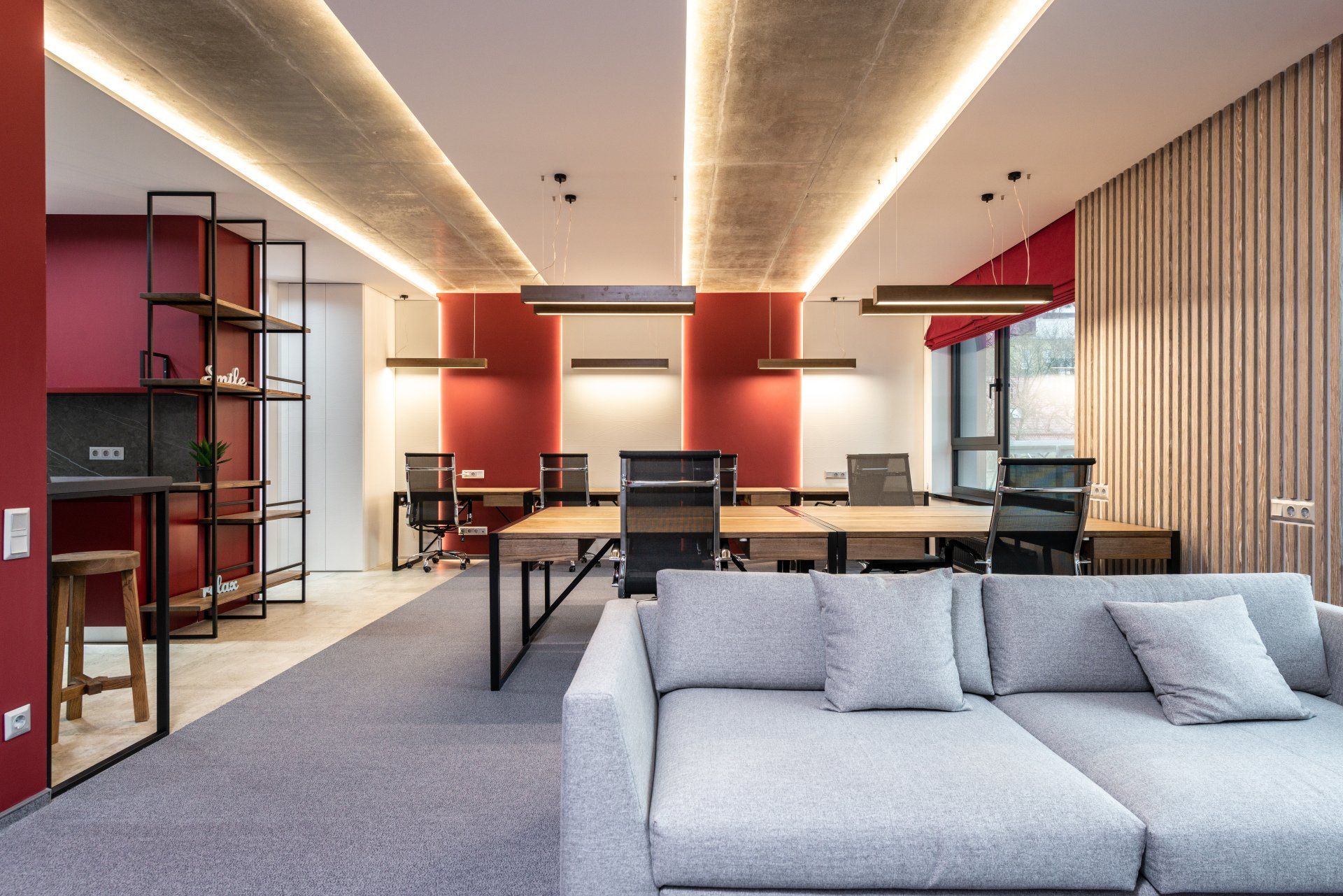 commercial carpet in office room