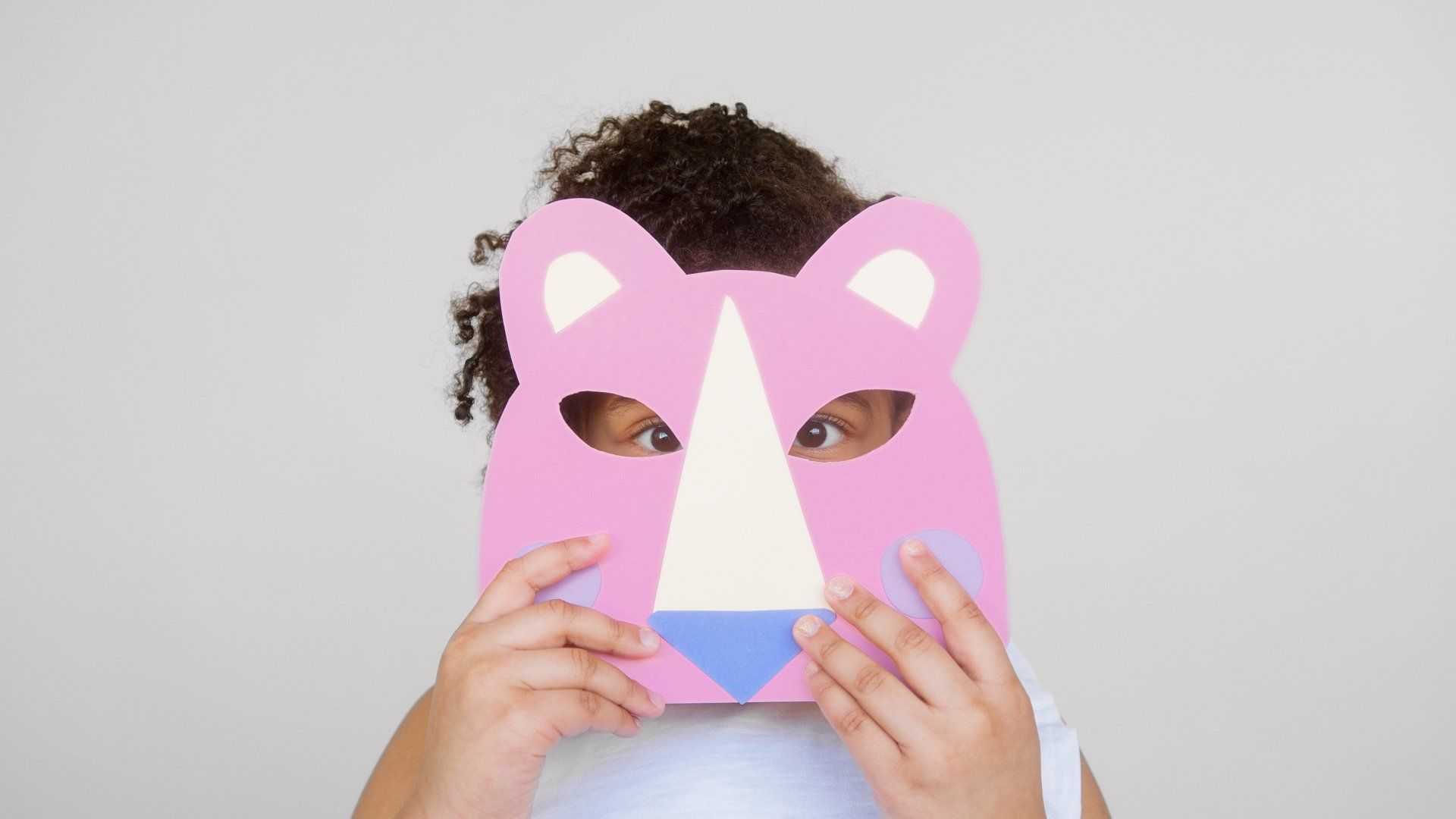 child with mask
