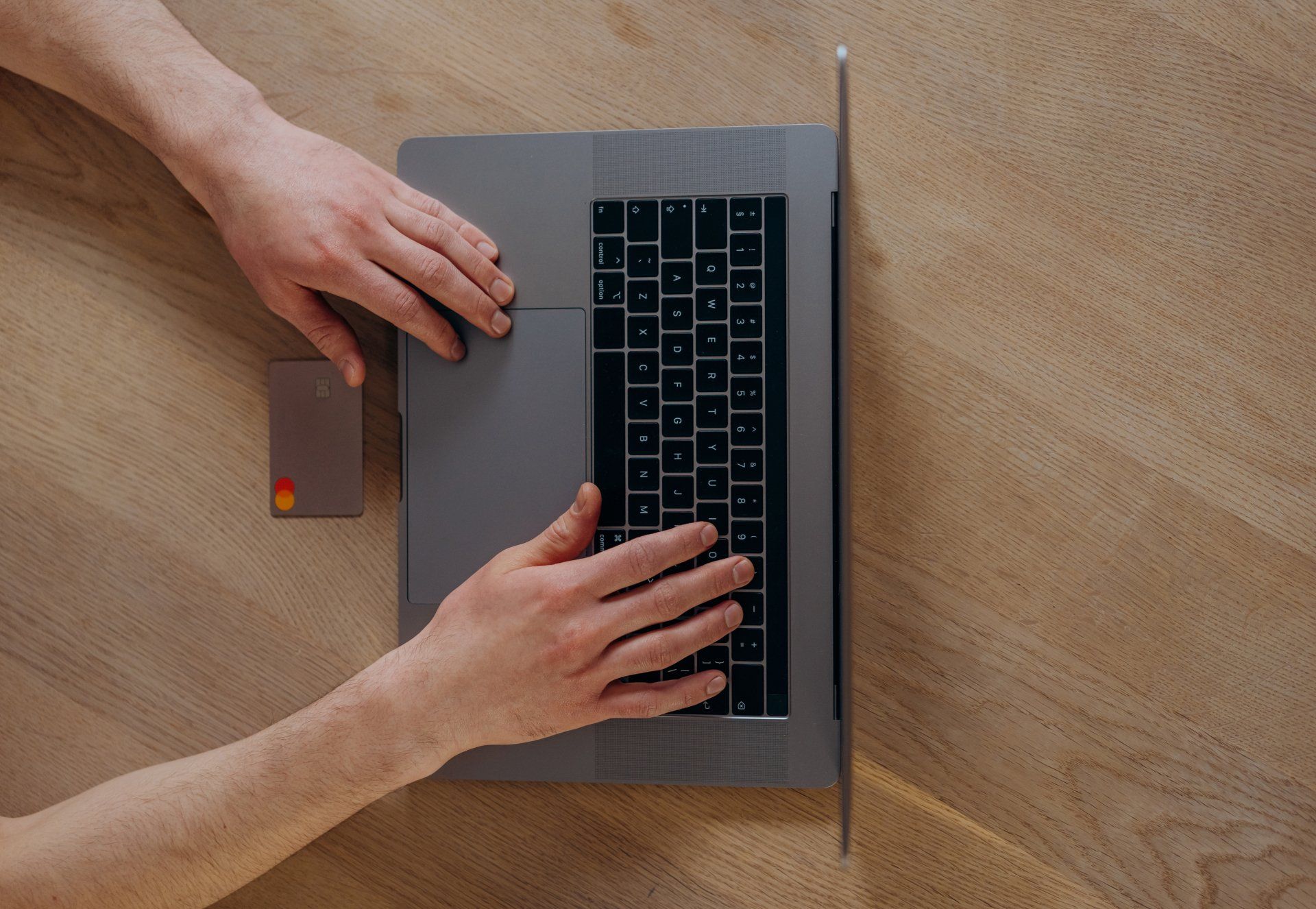 Customer making an online payment