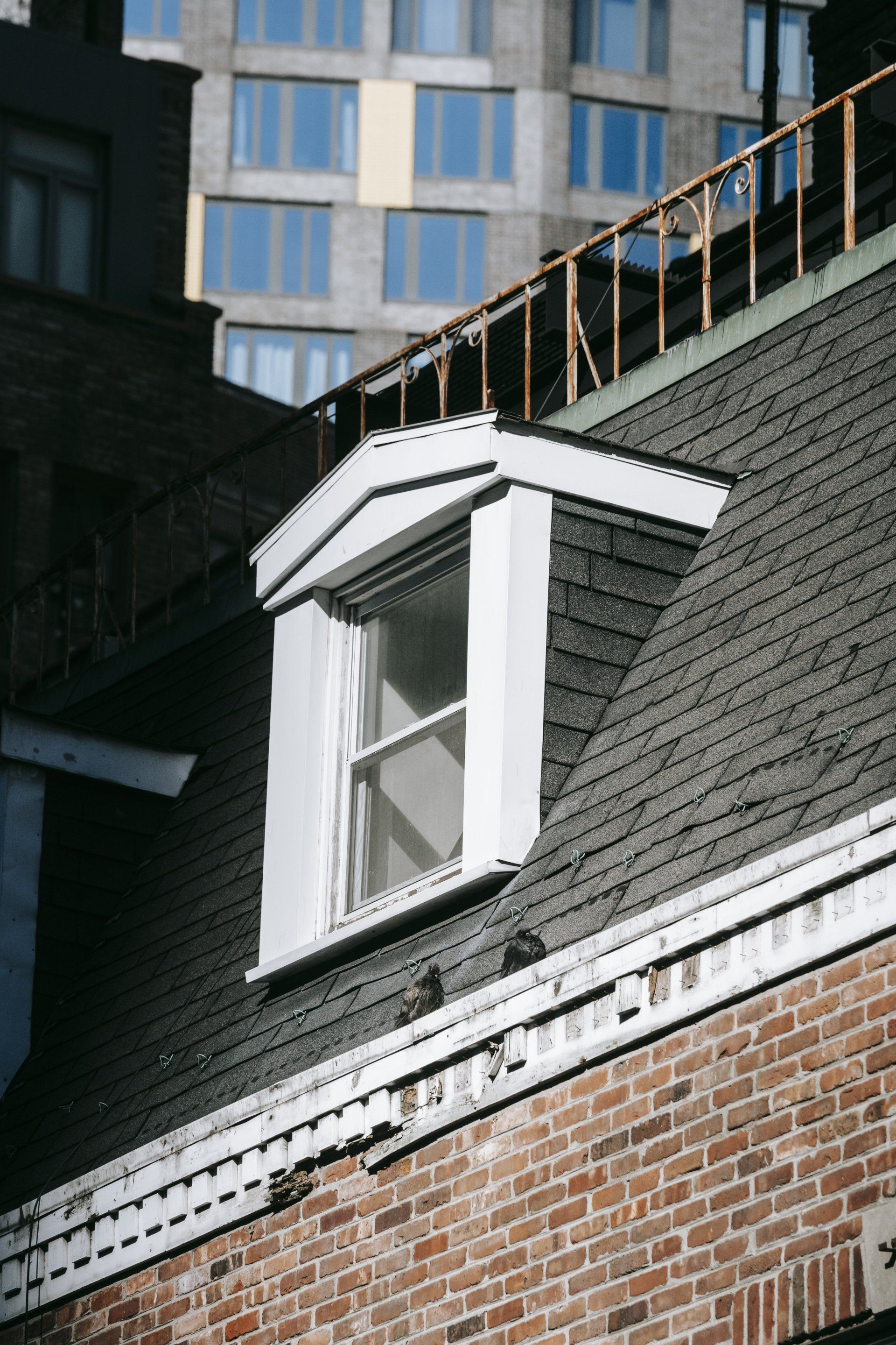 outside view of a house attic