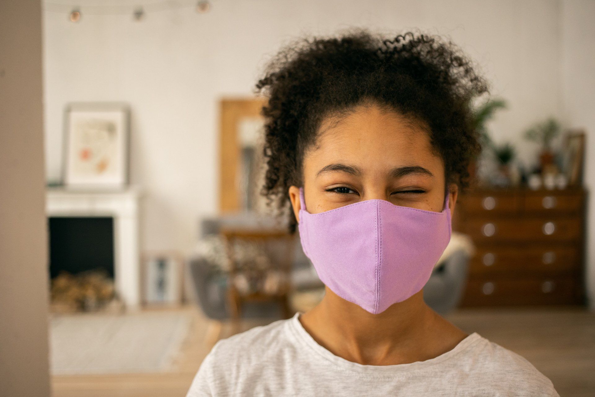 Kid Wearing Mask