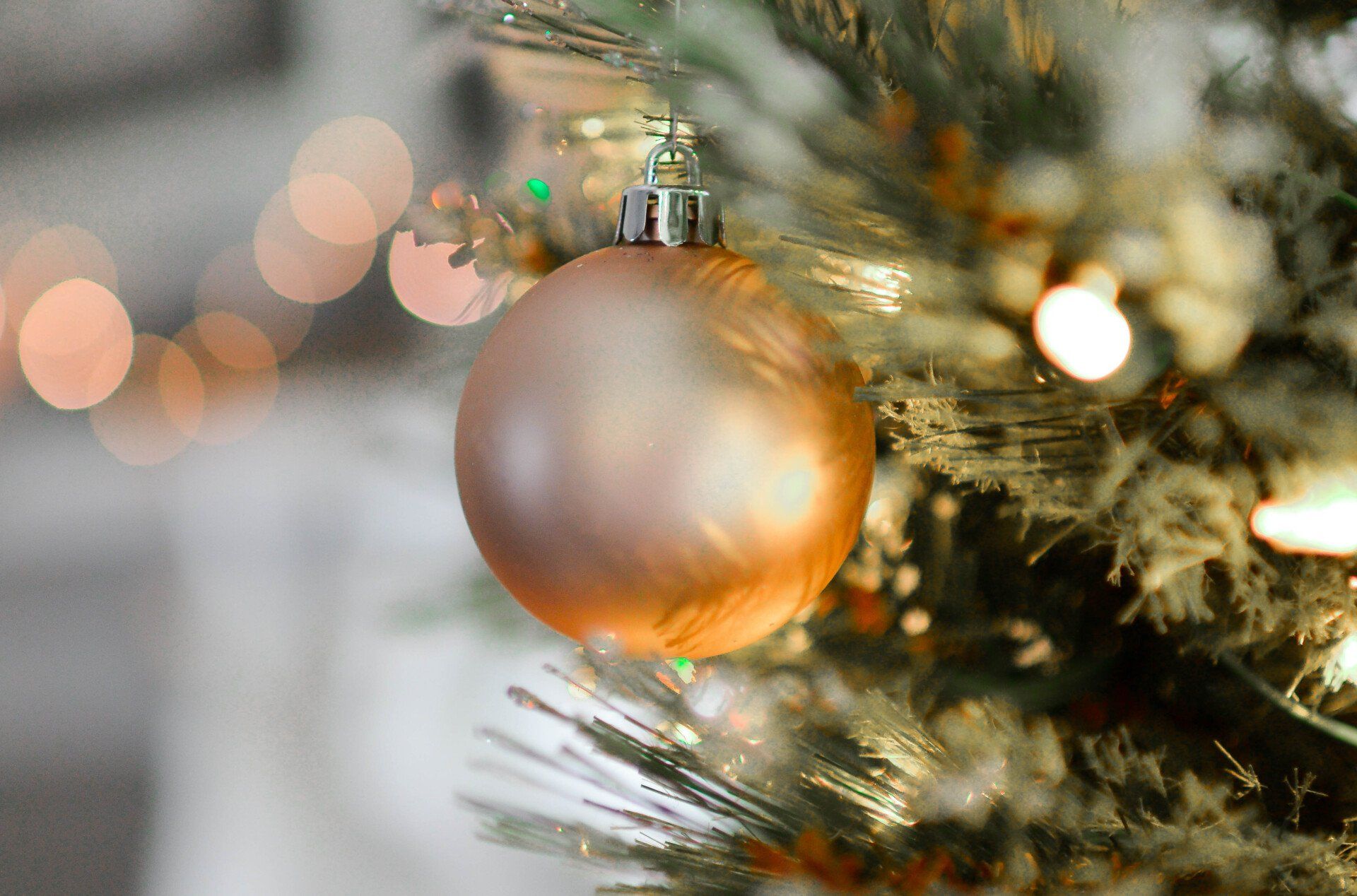Holiday home decor with warm lighting and seasonal ornaments