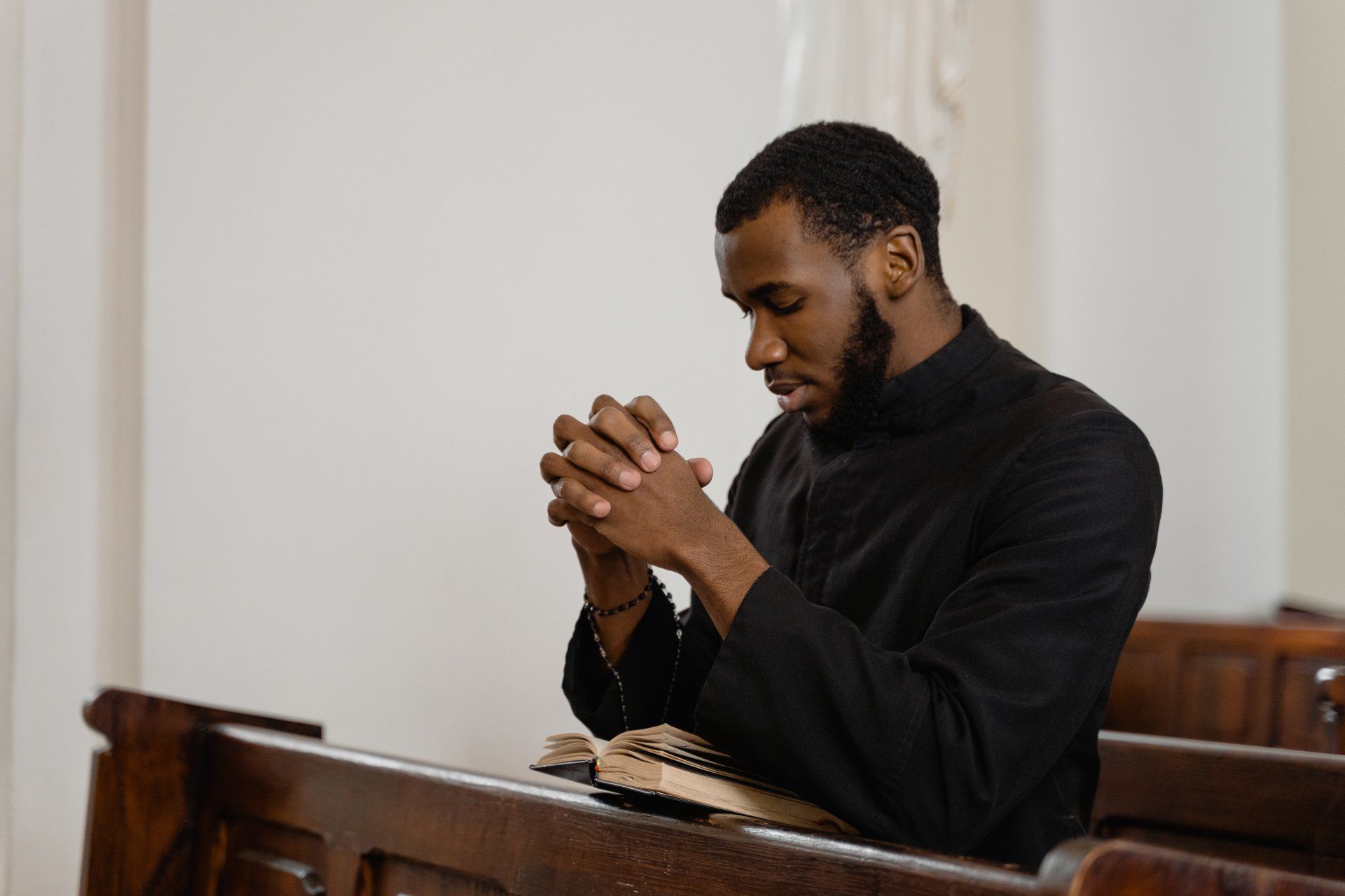 man praying