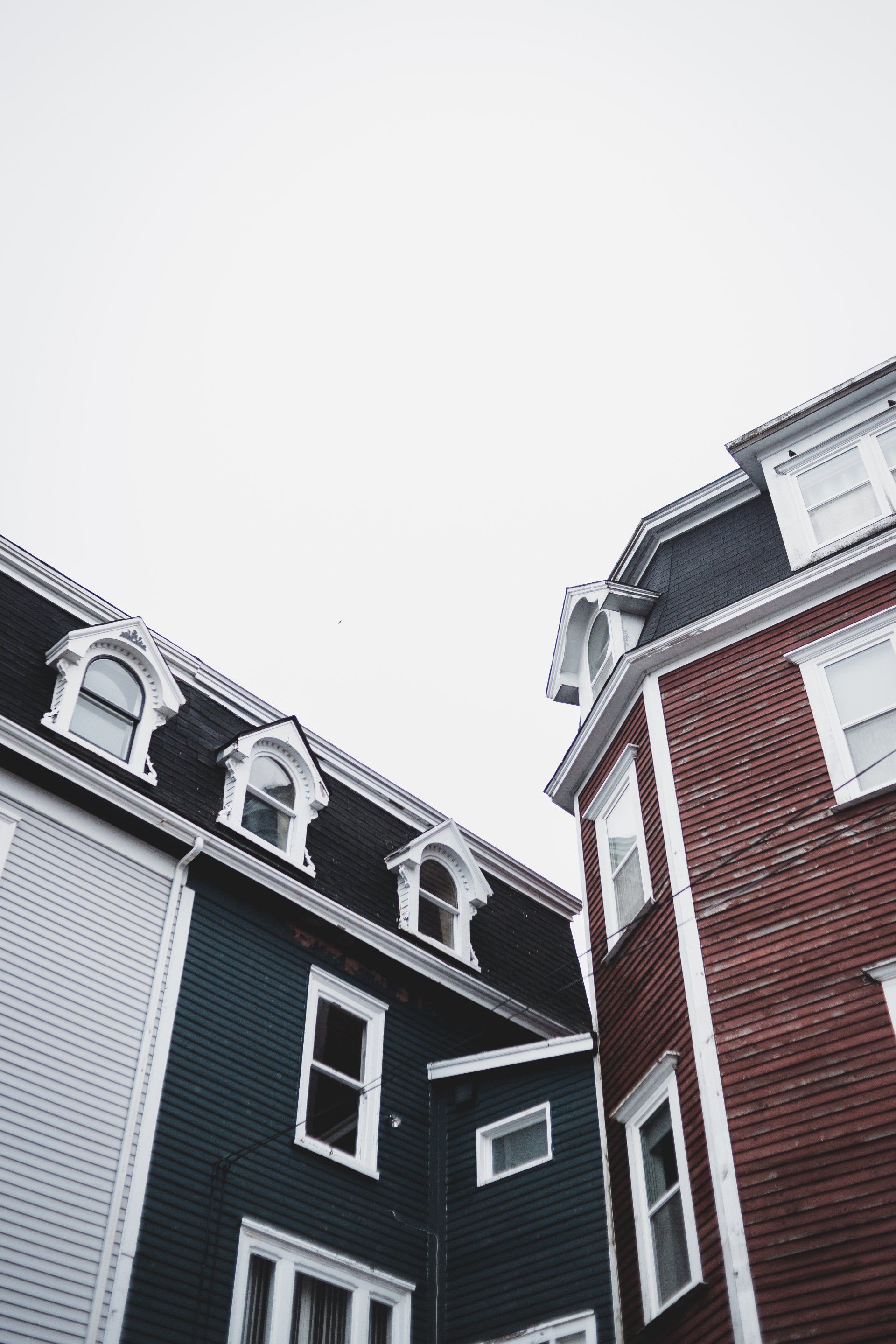 black exterior of a house