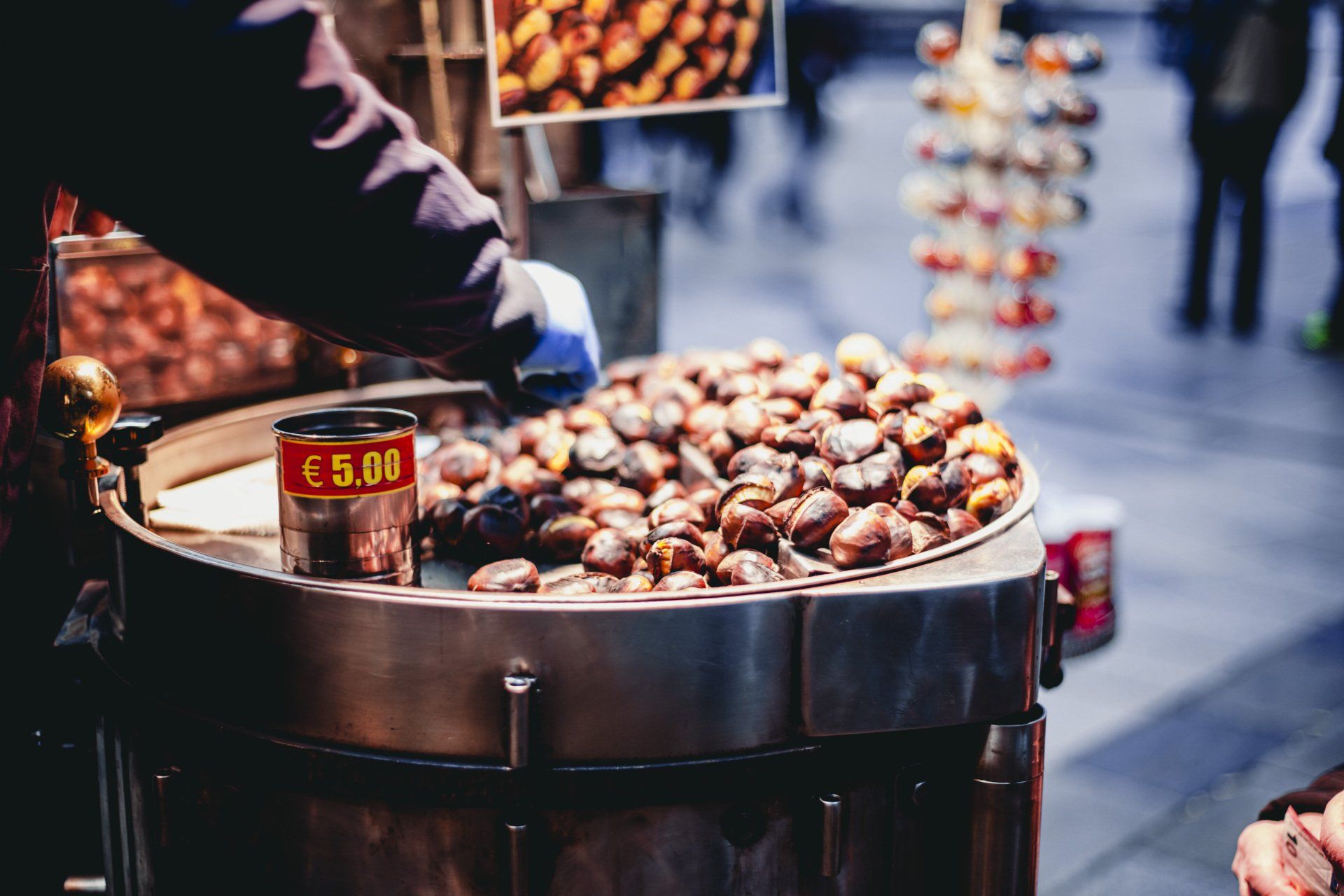 Venditore di castagne