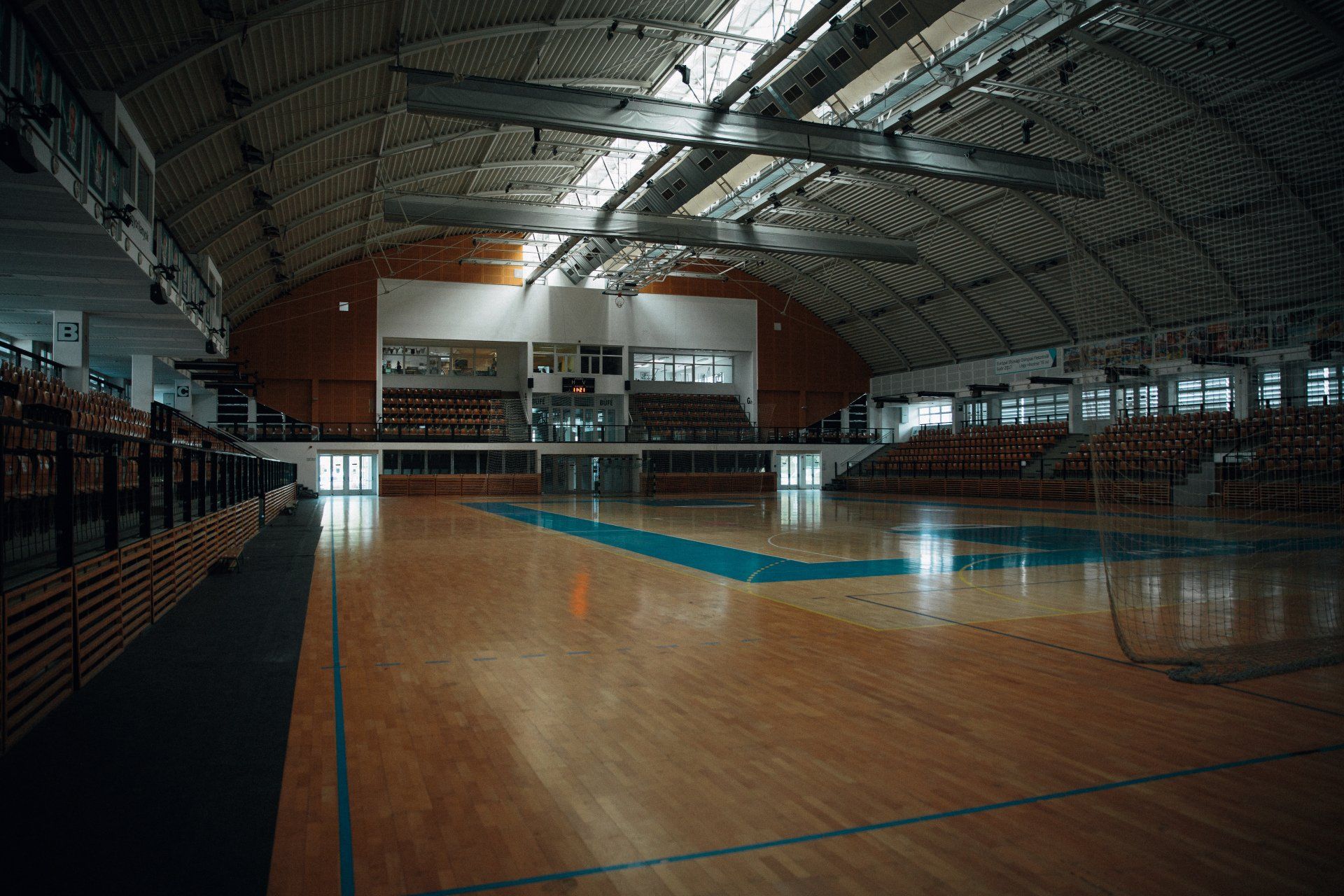 Picture of a school gymnasium
