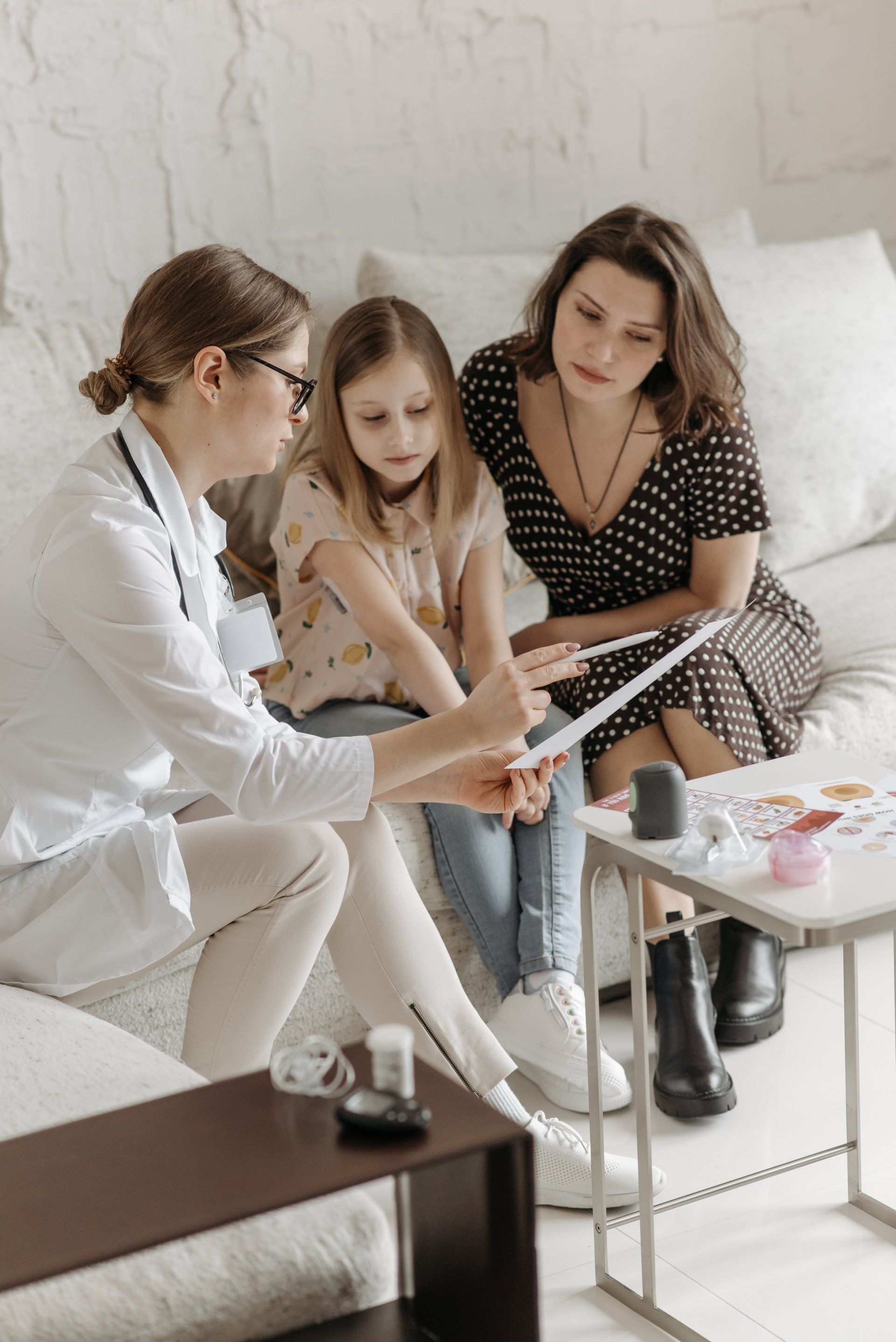 Doctor with family