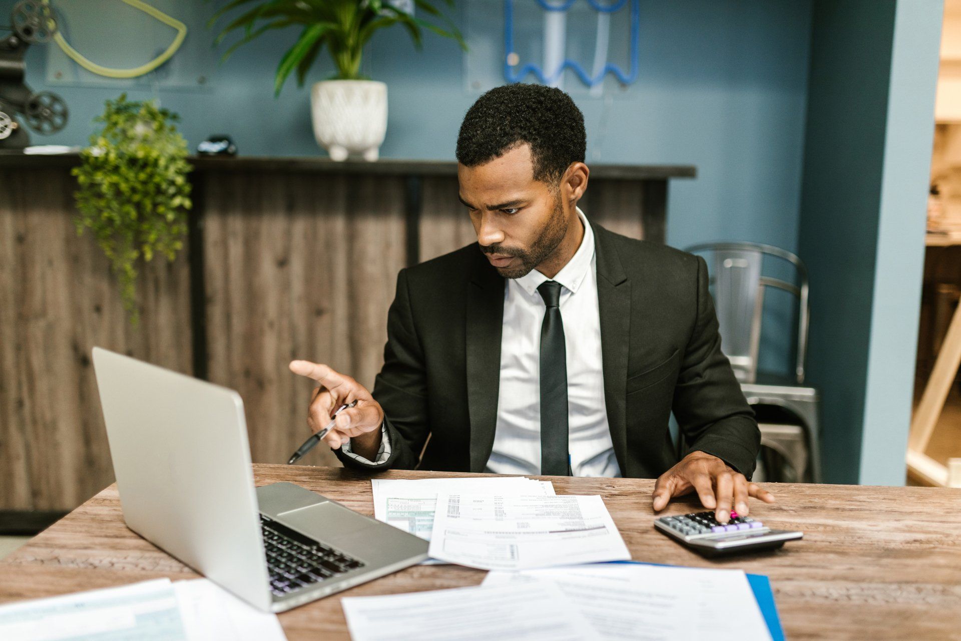 Image of a man performing strategic planning at Planning and Taxes